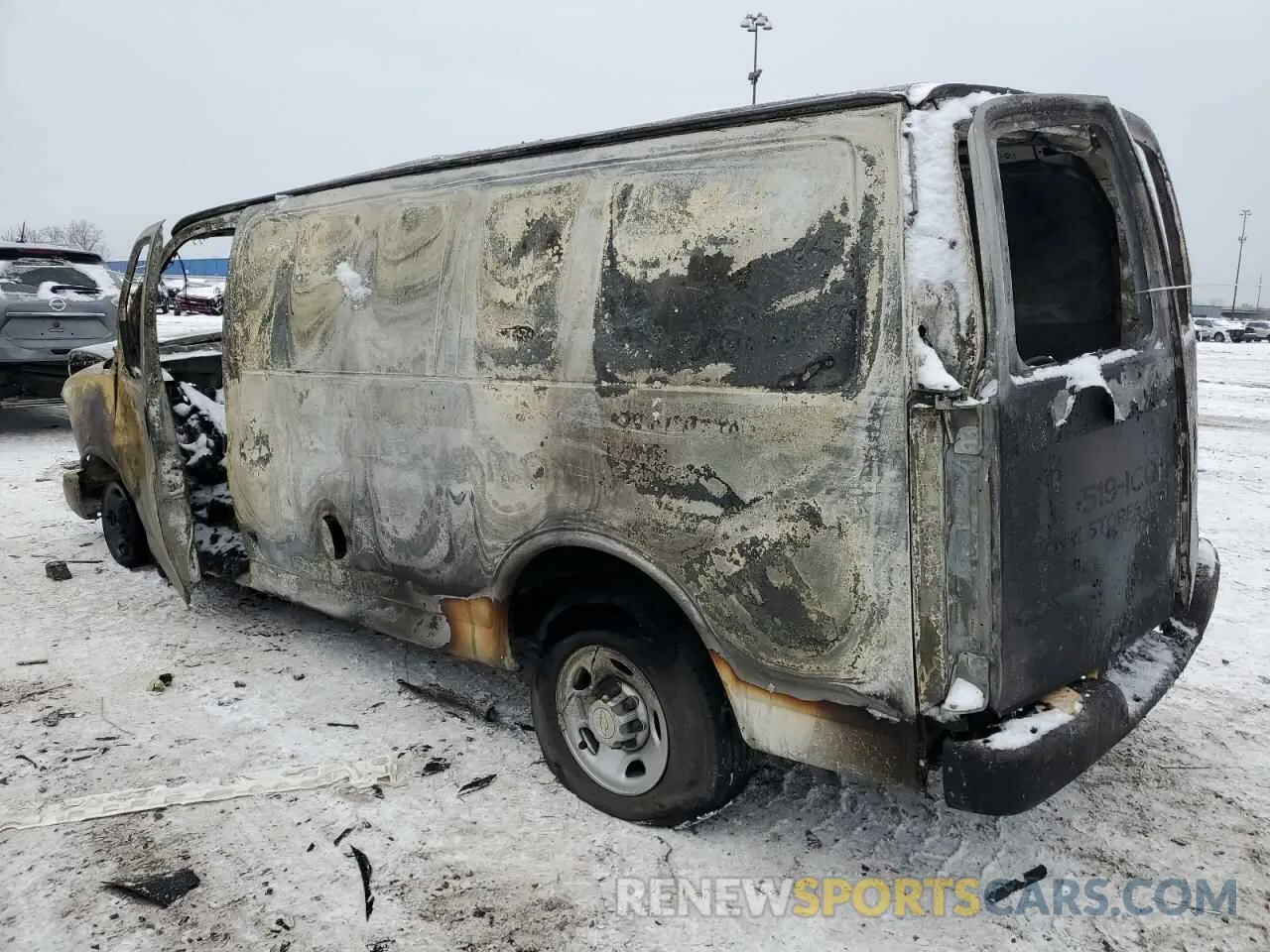 2 Photograph of a damaged car 1GCWGAFP8M1160692 CHEVROLET EXPRESS 2021