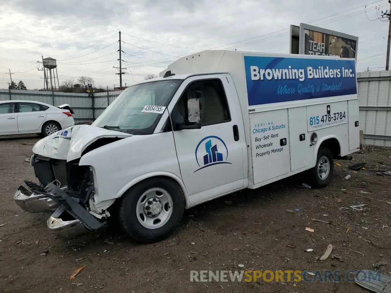 1 Photograph of a damaged car 1HA0GRF72MN004060 CHEVROLET EXPRESS 2021