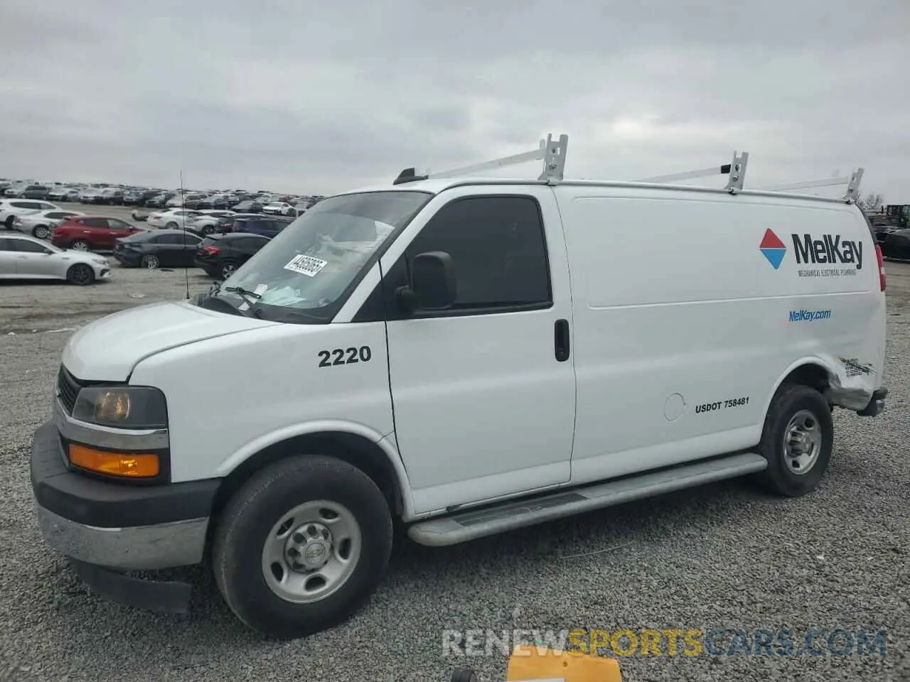 1 Photograph of a damaged car 1GCWGAFP0N1177570 CHEVROLET EXPRESS 2022