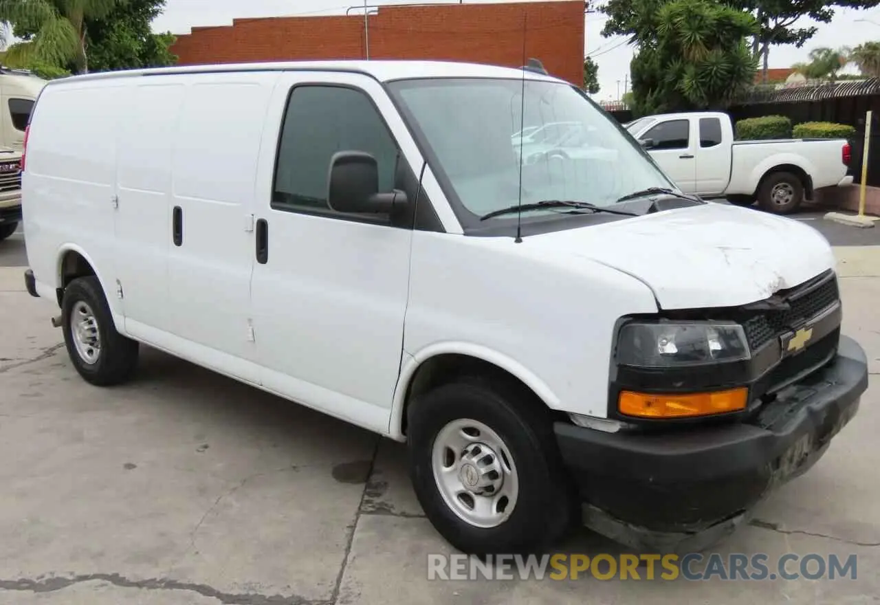 1 Photograph of a damaged car 1GCWGAFP7N1182202 CHEVROLET EXPRESS 2022