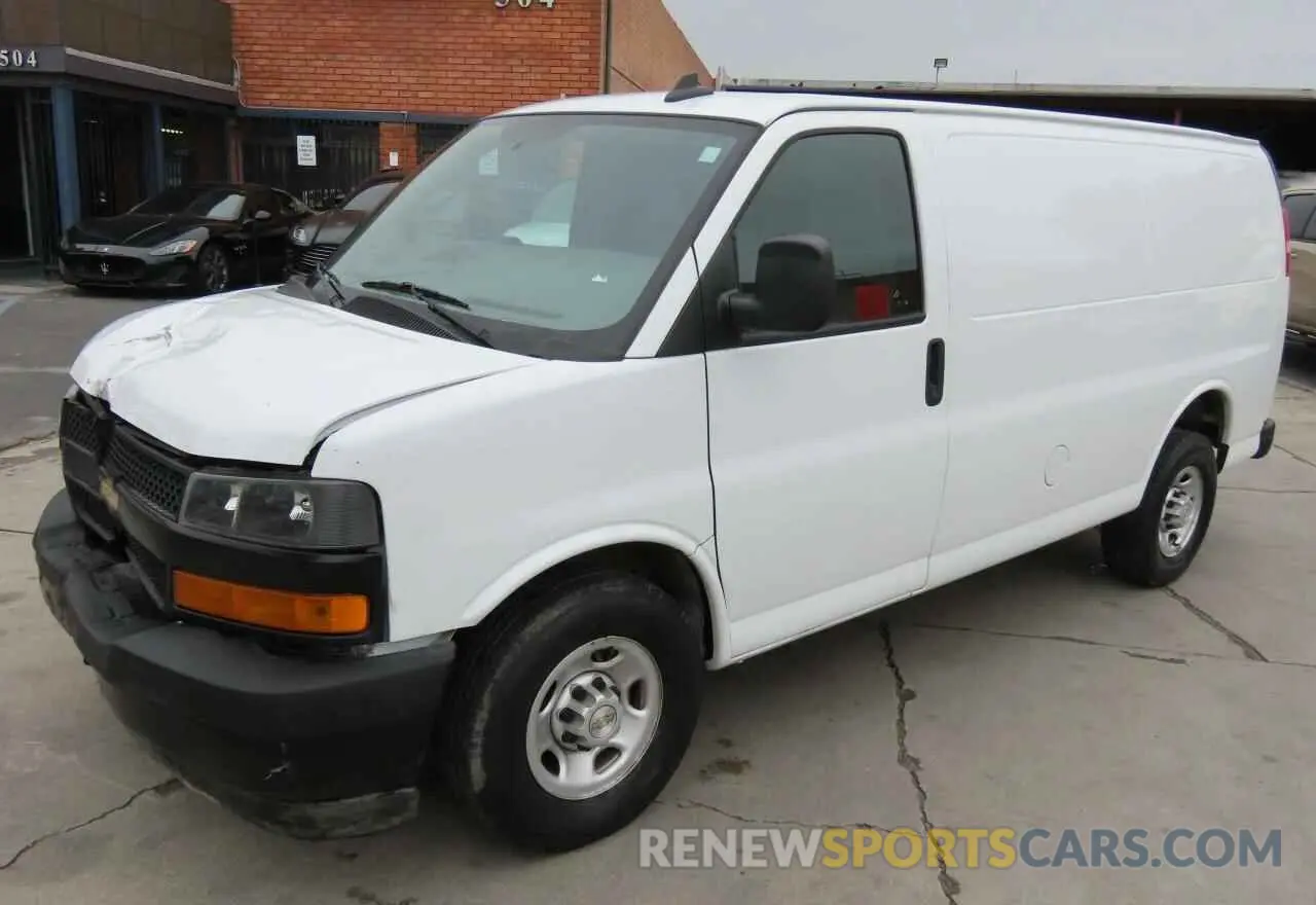 2 Photograph of a damaged car 1GCWGAFP7N1182202 CHEVROLET EXPRESS 2022