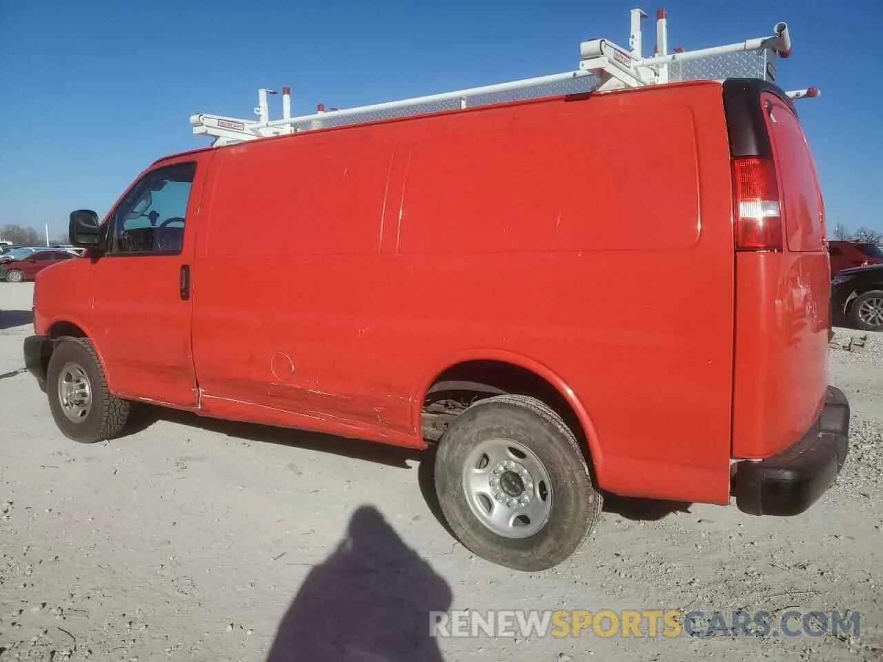 2 Photograph of a damaged car 1GCWGAFPXN1270760 CHEVROLET EXPRESS 2022