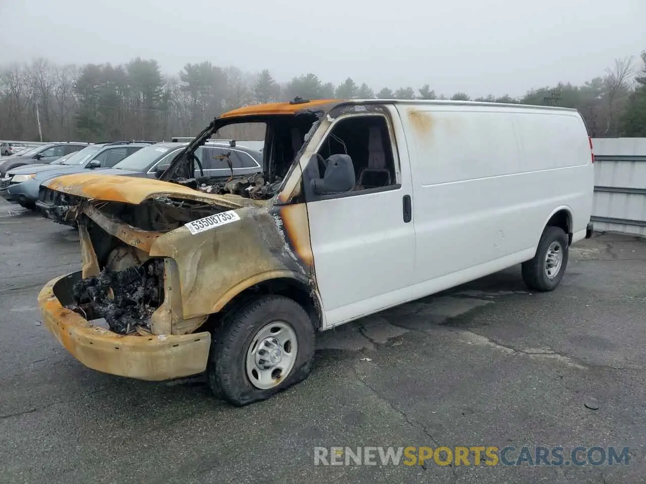 1 Photograph of a damaged car 1GCWGBF78N1283769 CHEVROLET EXPRESS 2022