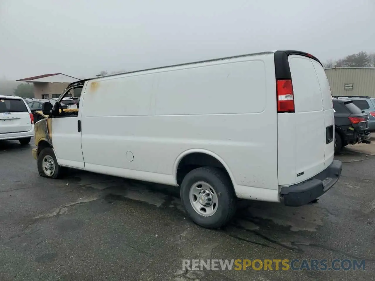 2 Photograph of a damaged car 1GCWGBF78N1283769 CHEVROLET EXPRESS 2022