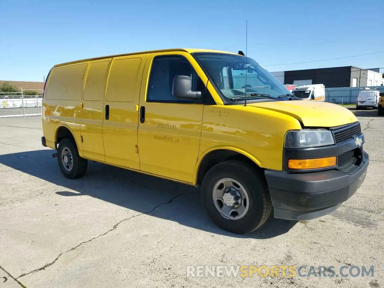 1 Photograph of a damaged car 1GCWGAFP4P1160421 CHEVROLET EXPRESS 2023