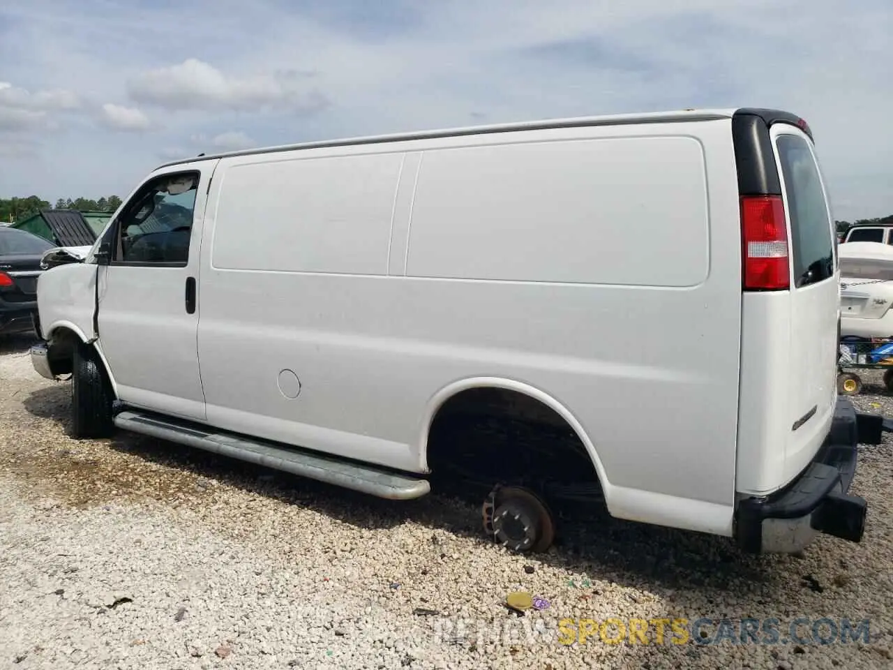 2 Photograph of a damaged car 1GCWGAFPXP1197666 CHEVROLET EXPRESS 2023