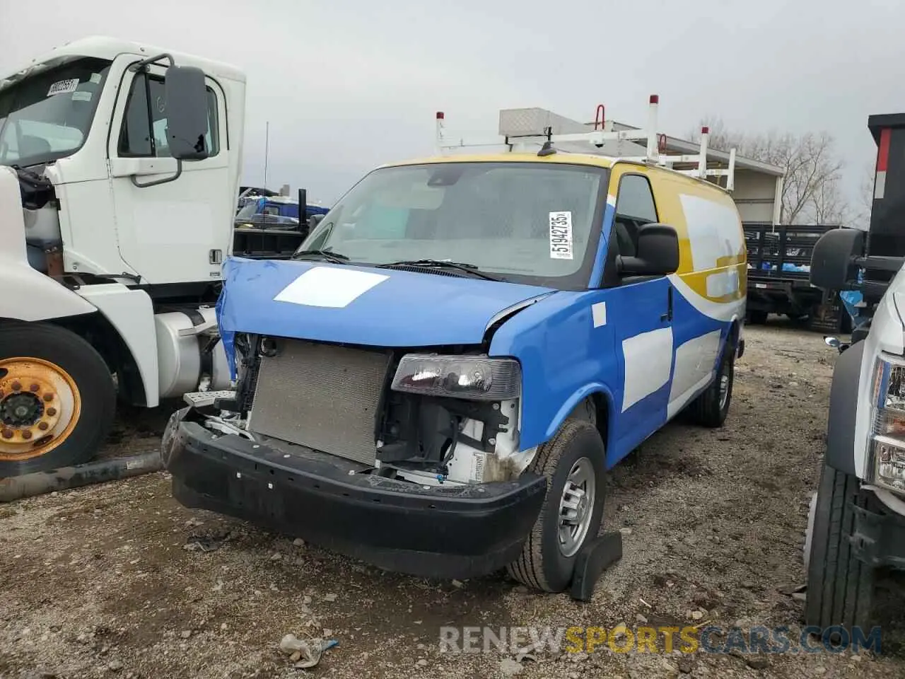 1 Photograph of a damaged car 1GCZGGFP3P1112683 CHEVROLET EXPRESS 2023