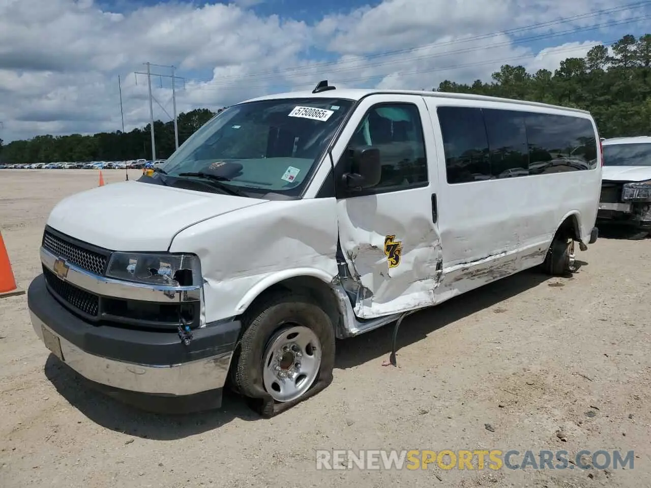 1 Photograph of a damaged car 1GAZGNFP6R1240691 CHEVROLET EXPRESS 2024