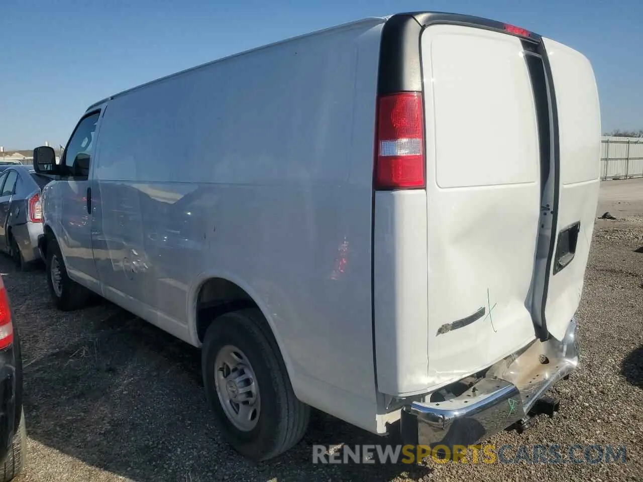 2 Photograph of a damaged car 1GCWGAF76R1103432 CHEVROLET EXPRESS 2024