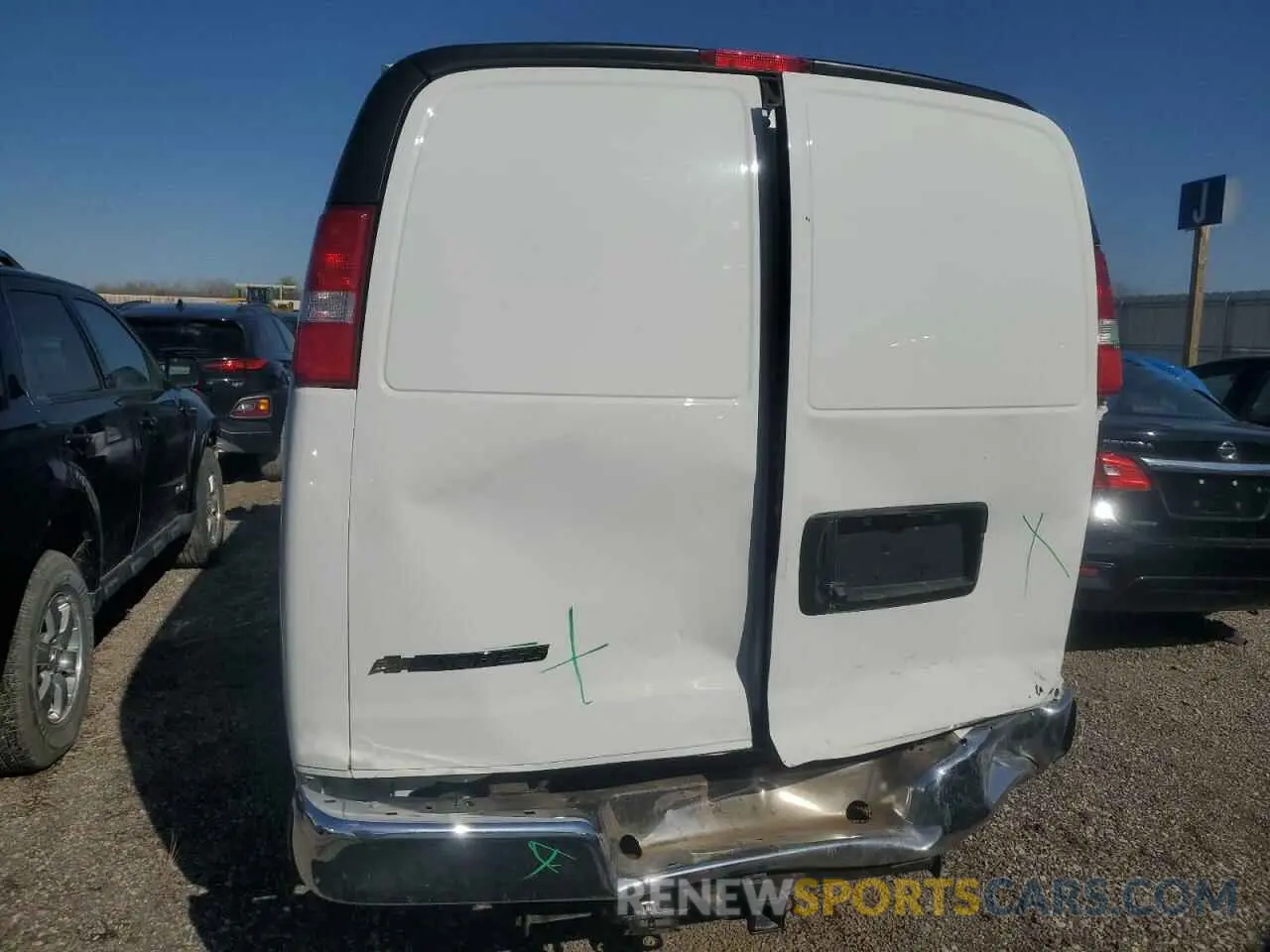 6 Photograph of a damaged car 1GCWGAF76R1103432 CHEVROLET EXPRESS 2024