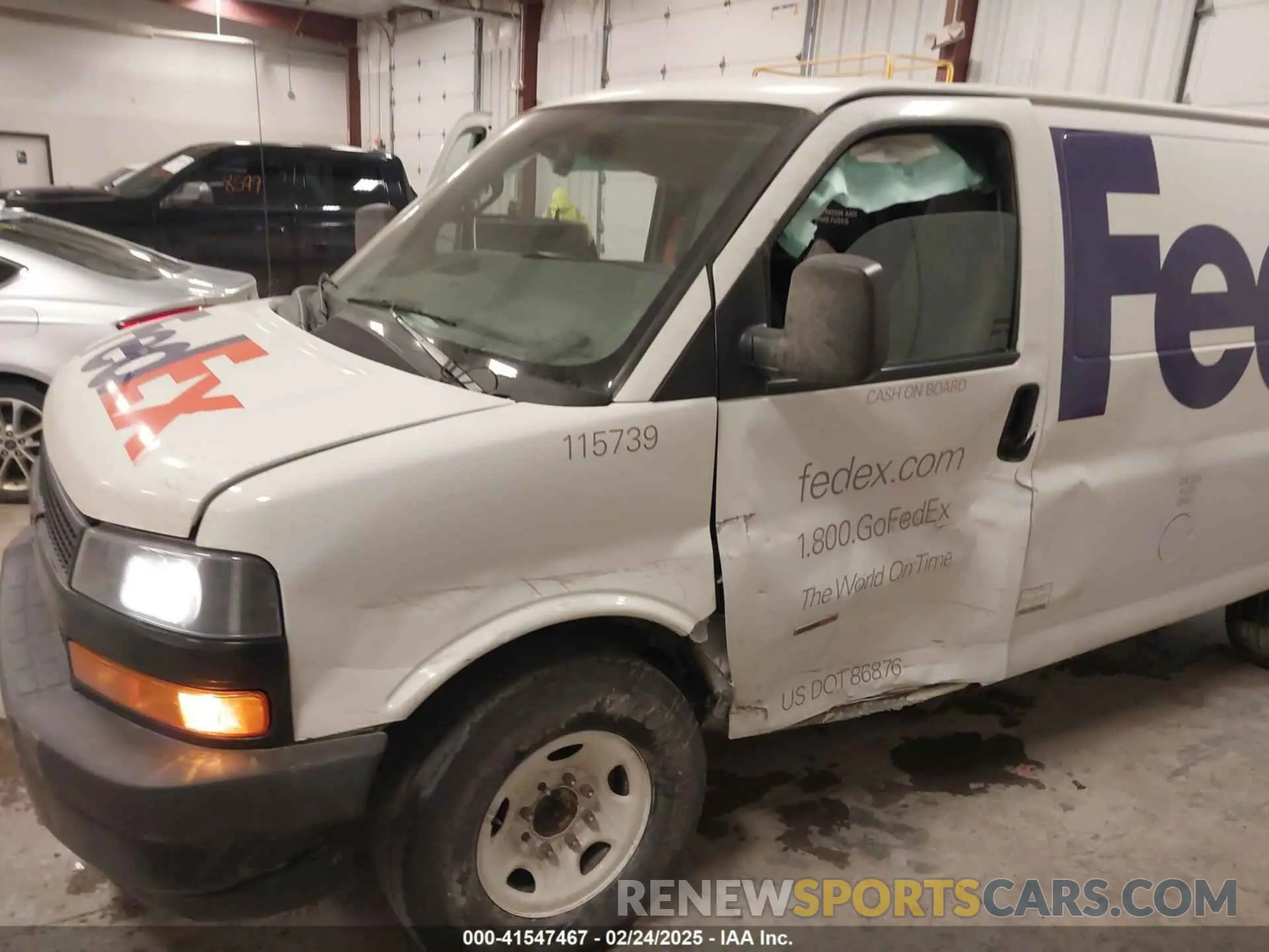 6 Photograph of a damaged car 1GCWGAF10K1253120 CHEVROLET EXPRESS 2500 2019
