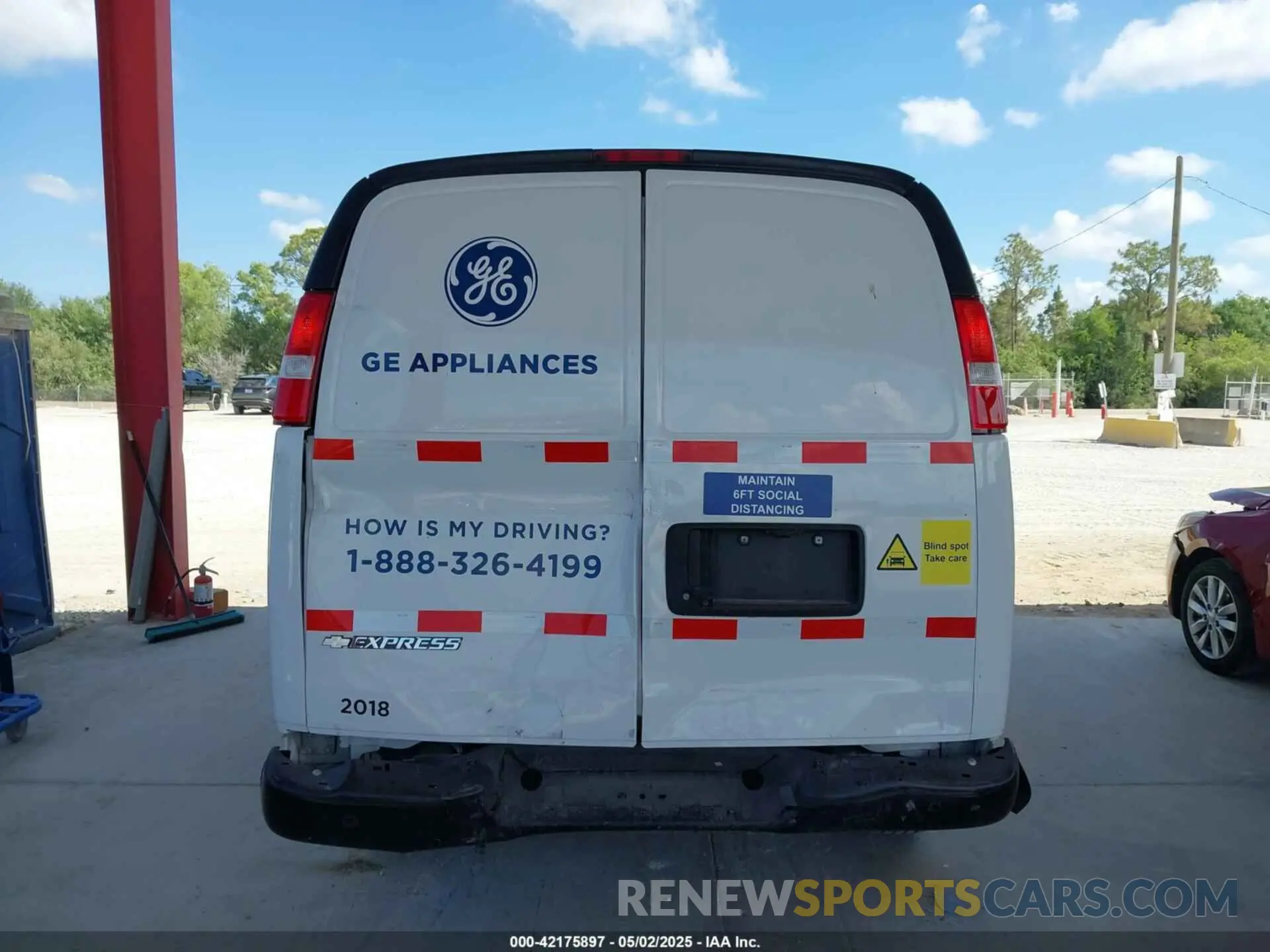 6 Photograph of a damaged car 1GCWGAFG1K1232961 CHEVROLET EXPRESS 2500 2019