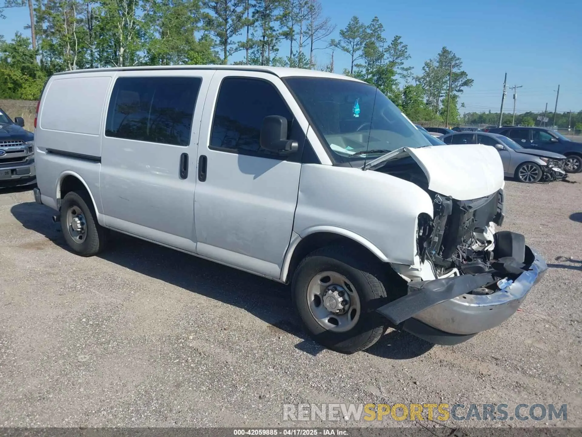 1 Photograph of a damaged car 1GCWGAFG4K1266716 CHEVROLET EXPRESS 2500 2019