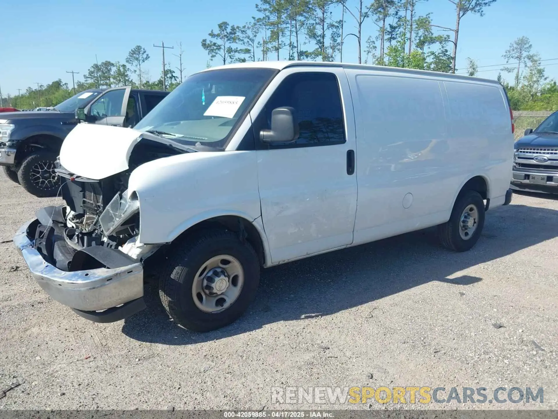 2 Photograph of a damaged car 1GCWGAFG4K1266716 CHEVROLET EXPRESS 2500 2019