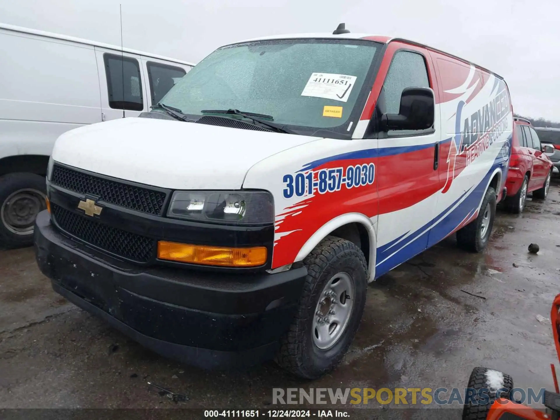 2 Photograph of a damaged car 1GCWGAFG4K1371269 CHEVROLET EXPRESS 2500 2019