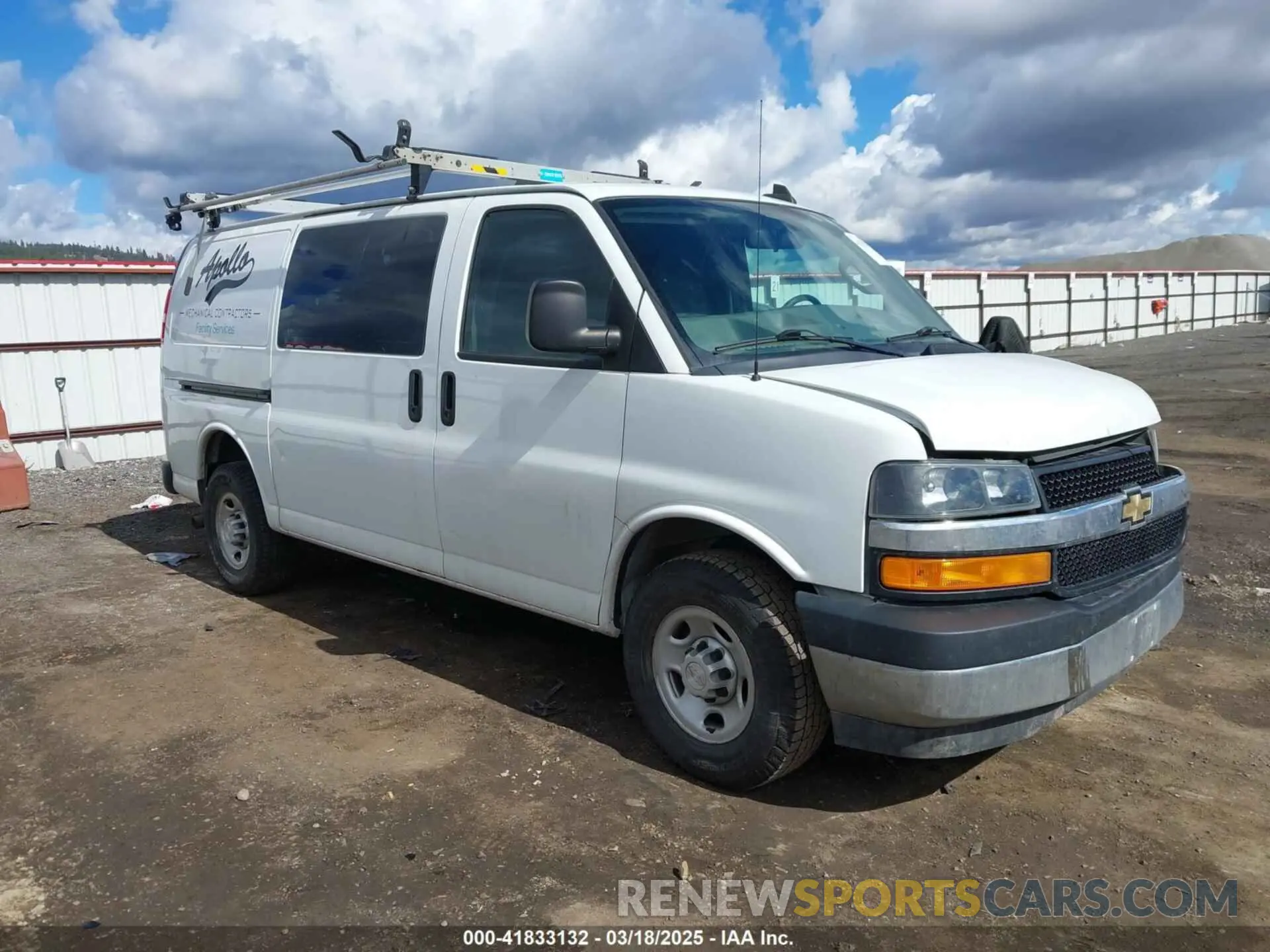 1 Photograph of a damaged car 1GCWGAFG5K1341990 CHEVROLET EXPRESS 2500 2019