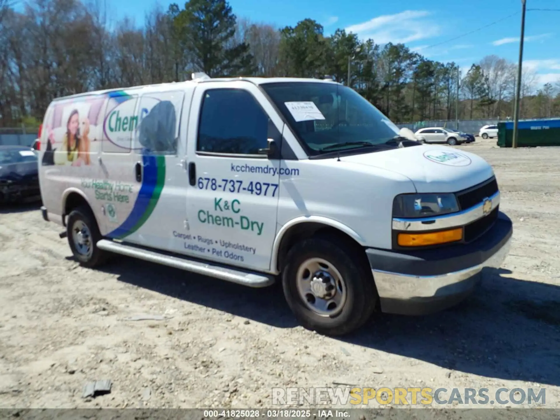 1 Photograph of a damaged car 1GCWGAFG9K1277324 CHEVROLET EXPRESS 2500 2019