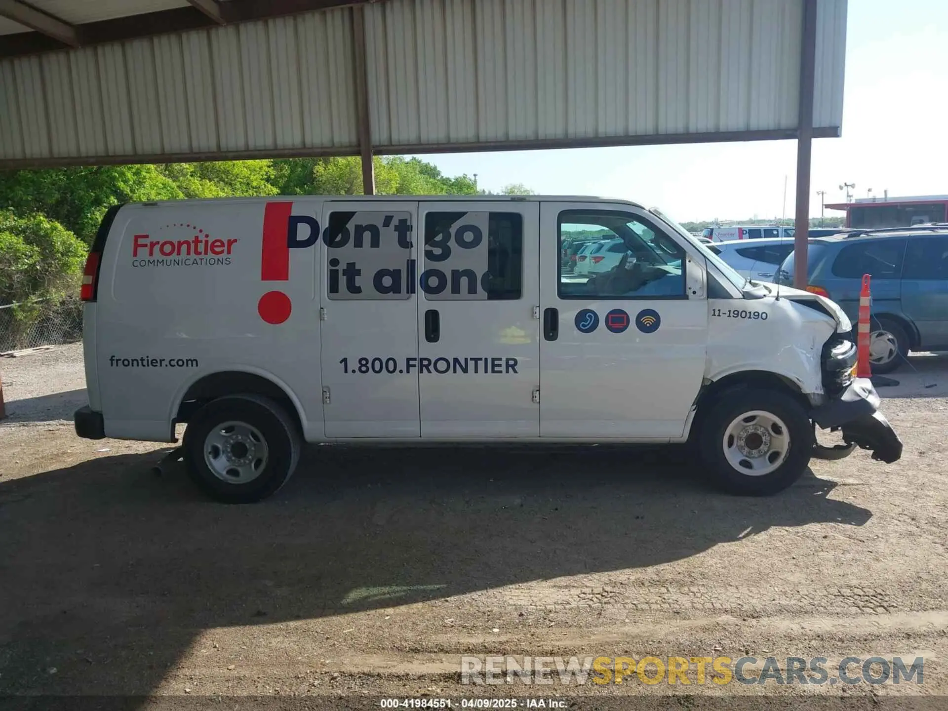 14 Photograph of a damaged car 1GCWGAFP0K1163129 CHEVROLET EXPRESS 2500 2019