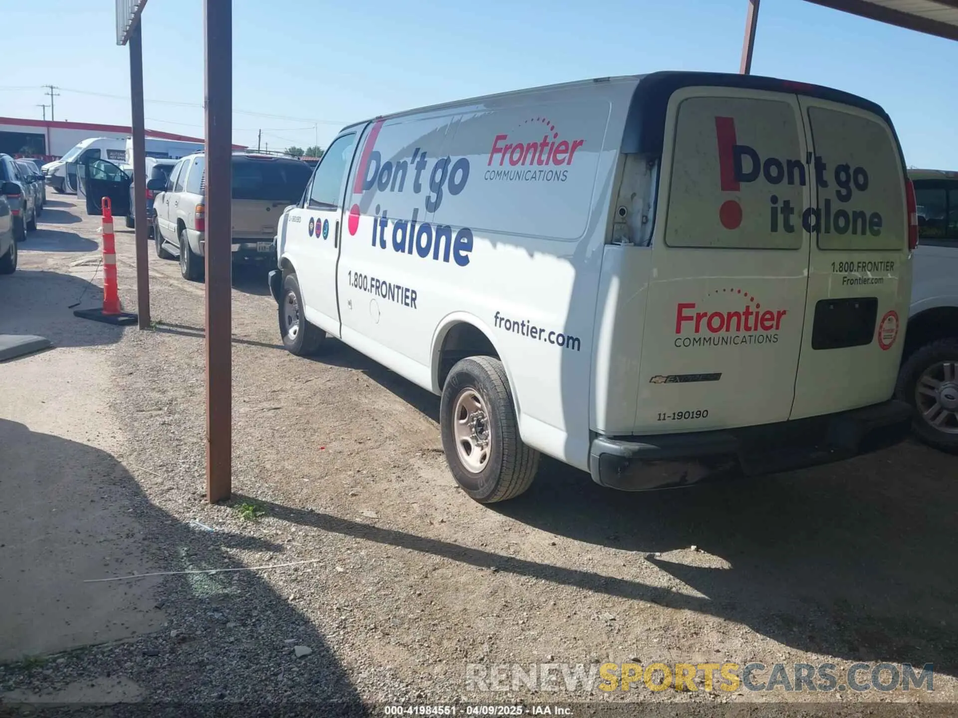 3 Photograph of a damaged car 1GCWGAFP0K1163129 CHEVROLET EXPRESS 2500 2019