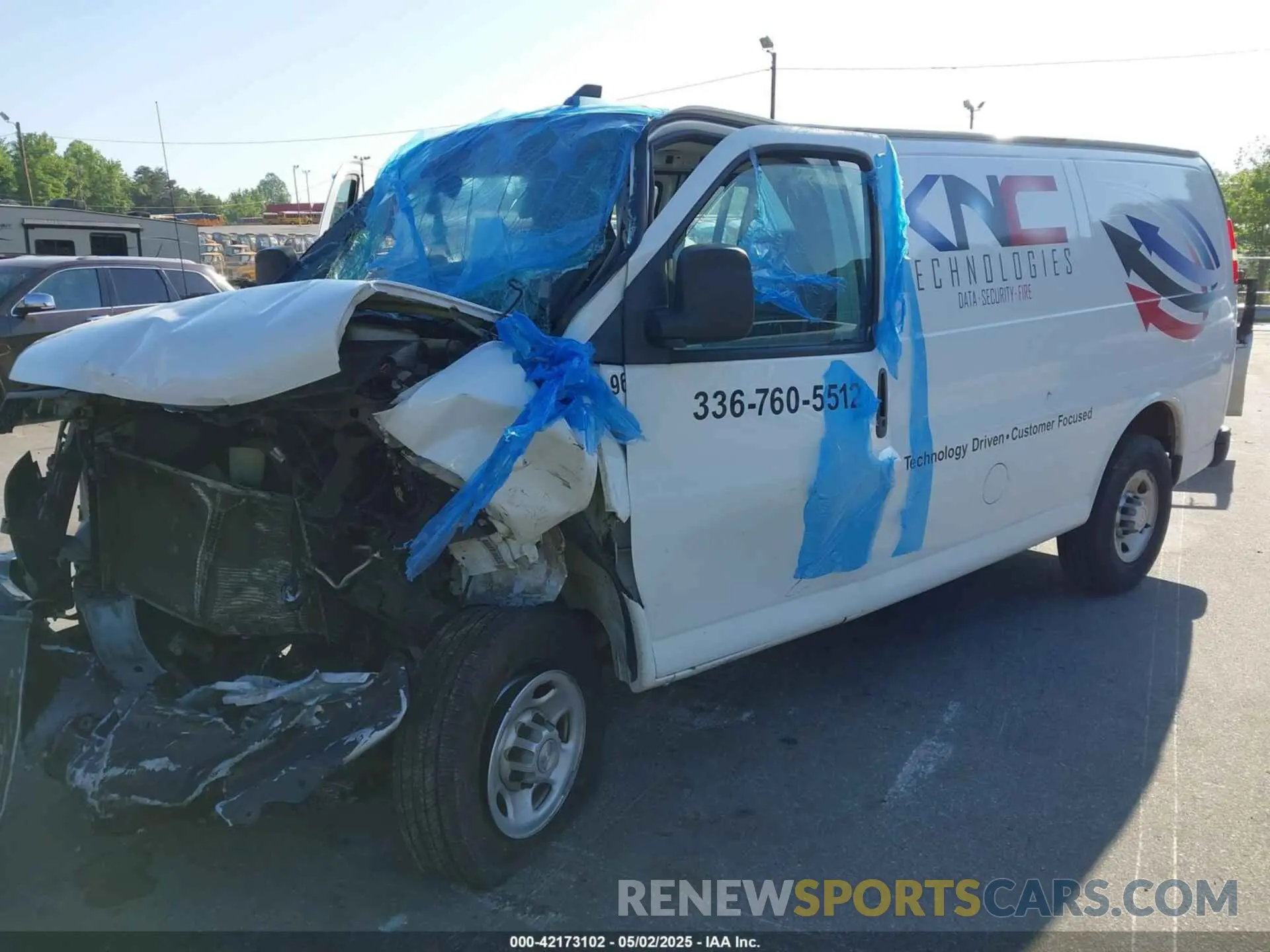 2 Photograph of a damaged car 1GCWGAFP2K1274068 CHEVROLET EXPRESS 2500 2019