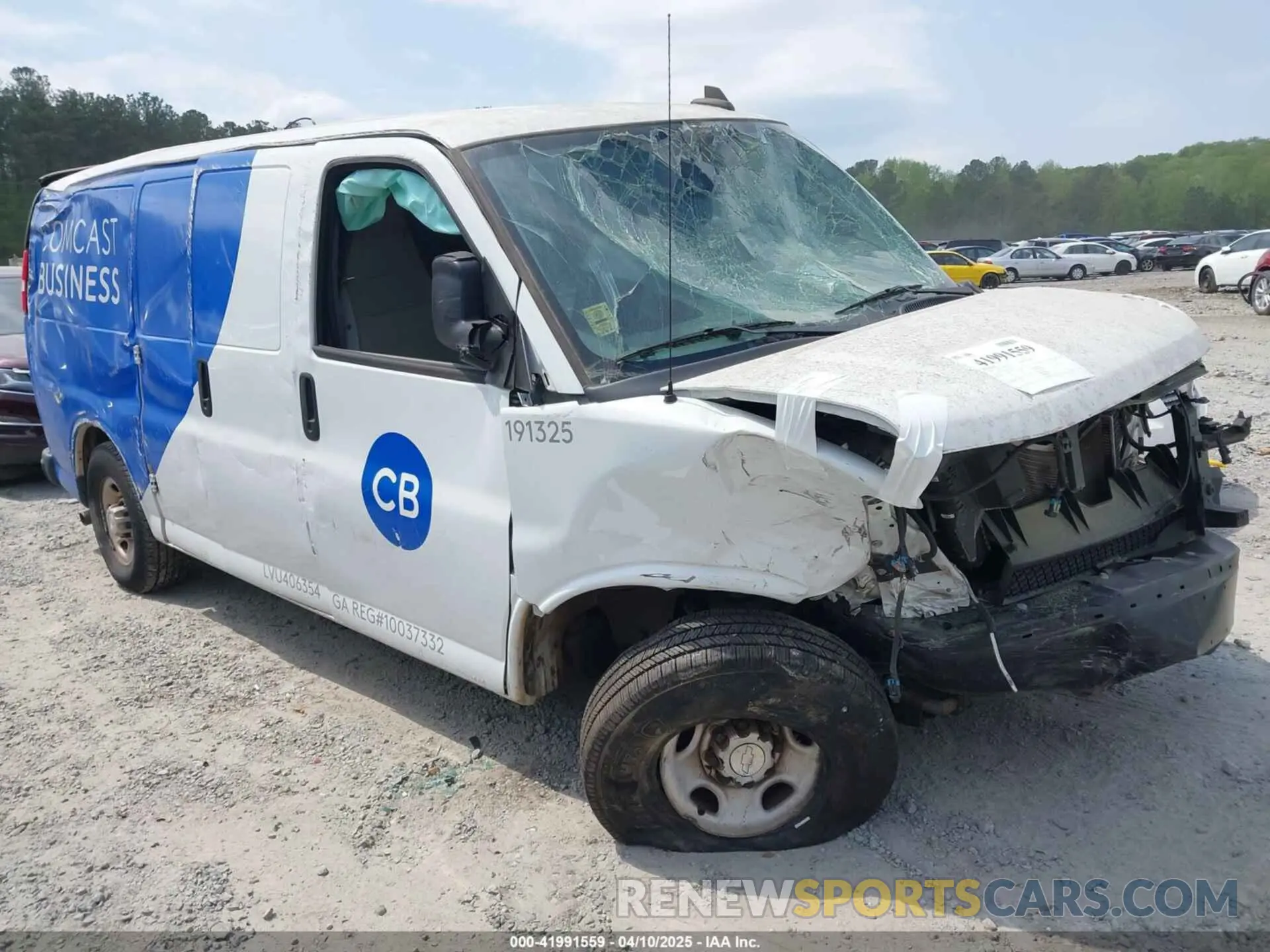 1 Photograph of a damaged car 1GCWGAFP2K1347973 CHEVROLET EXPRESS 2500 2019