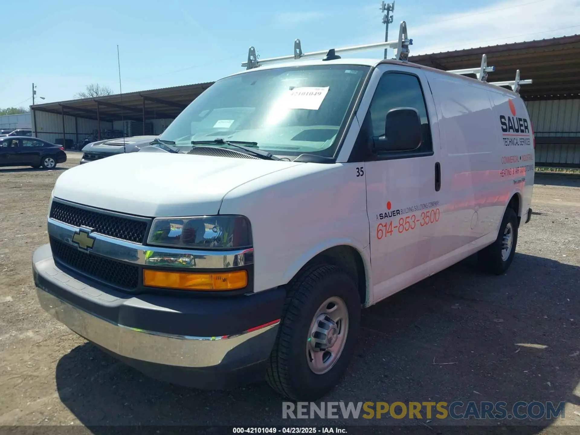 2 Photograph of a damaged car 1GCWGAFP3K1249390 CHEVROLET EXPRESS 2500 2019