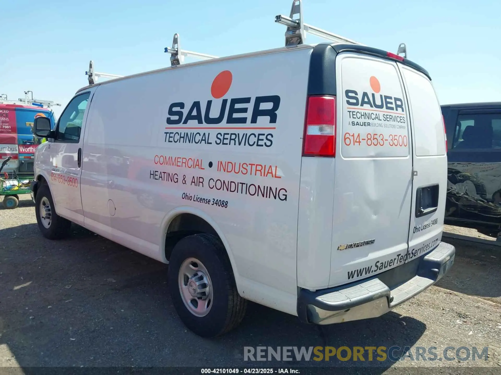 3 Photograph of a damaged car 1GCWGAFP3K1249390 CHEVROLET EXPRESS 2500 2019