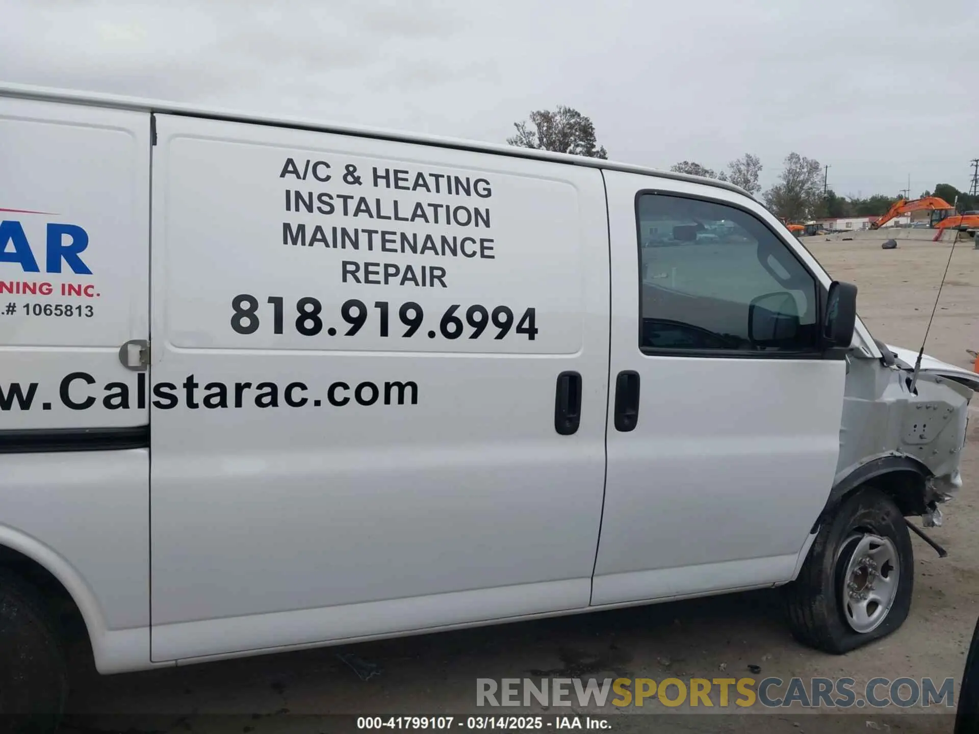 14 Photograph of a damaged car 1GCWGAFP6K1243793 CHEVROLET EXPRESS 2500 2019