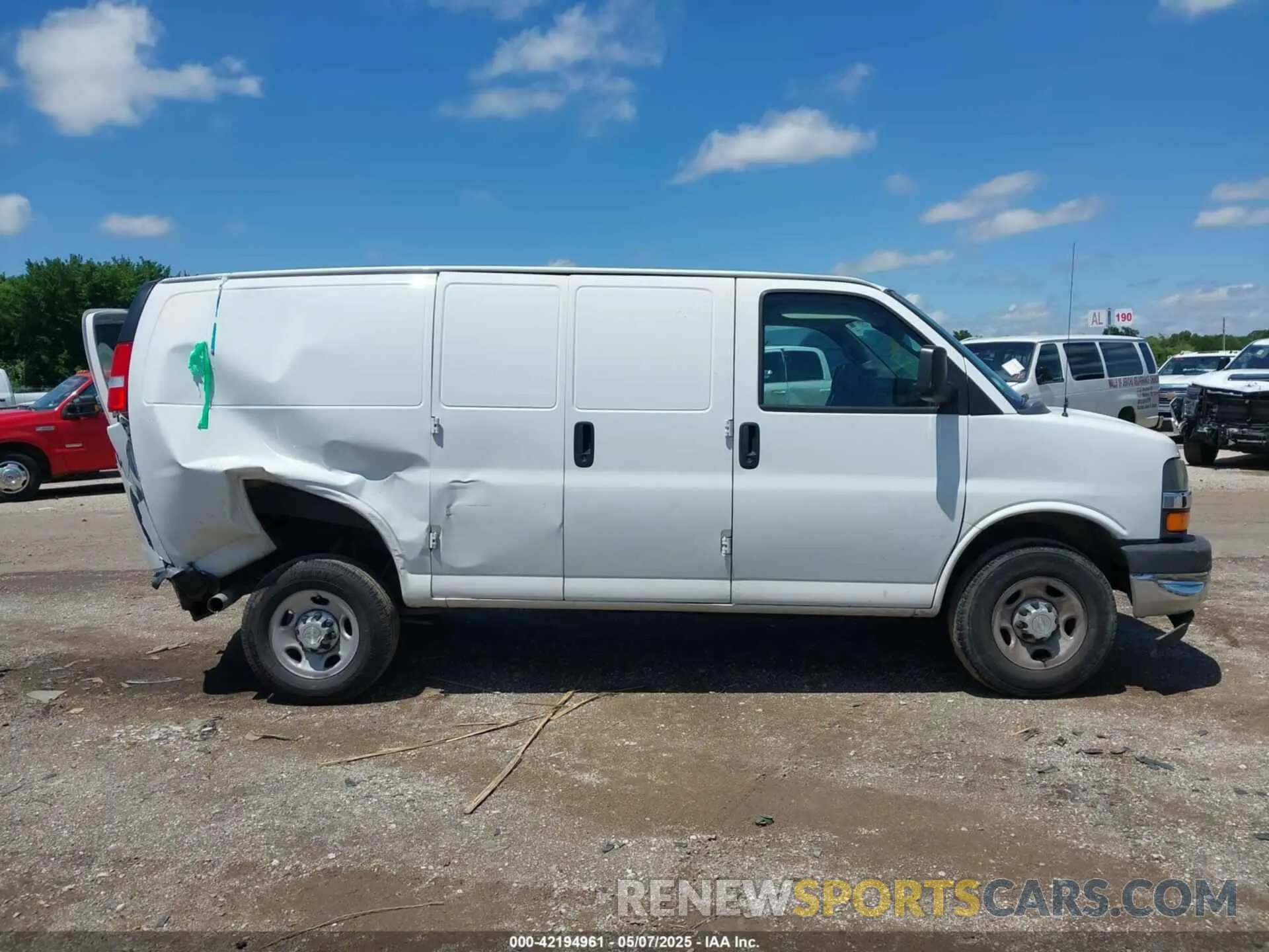 13 Photograph of a damaged car 1GCWGAFP6K1368910 CHEVROLET EXPRESS 2500 2019