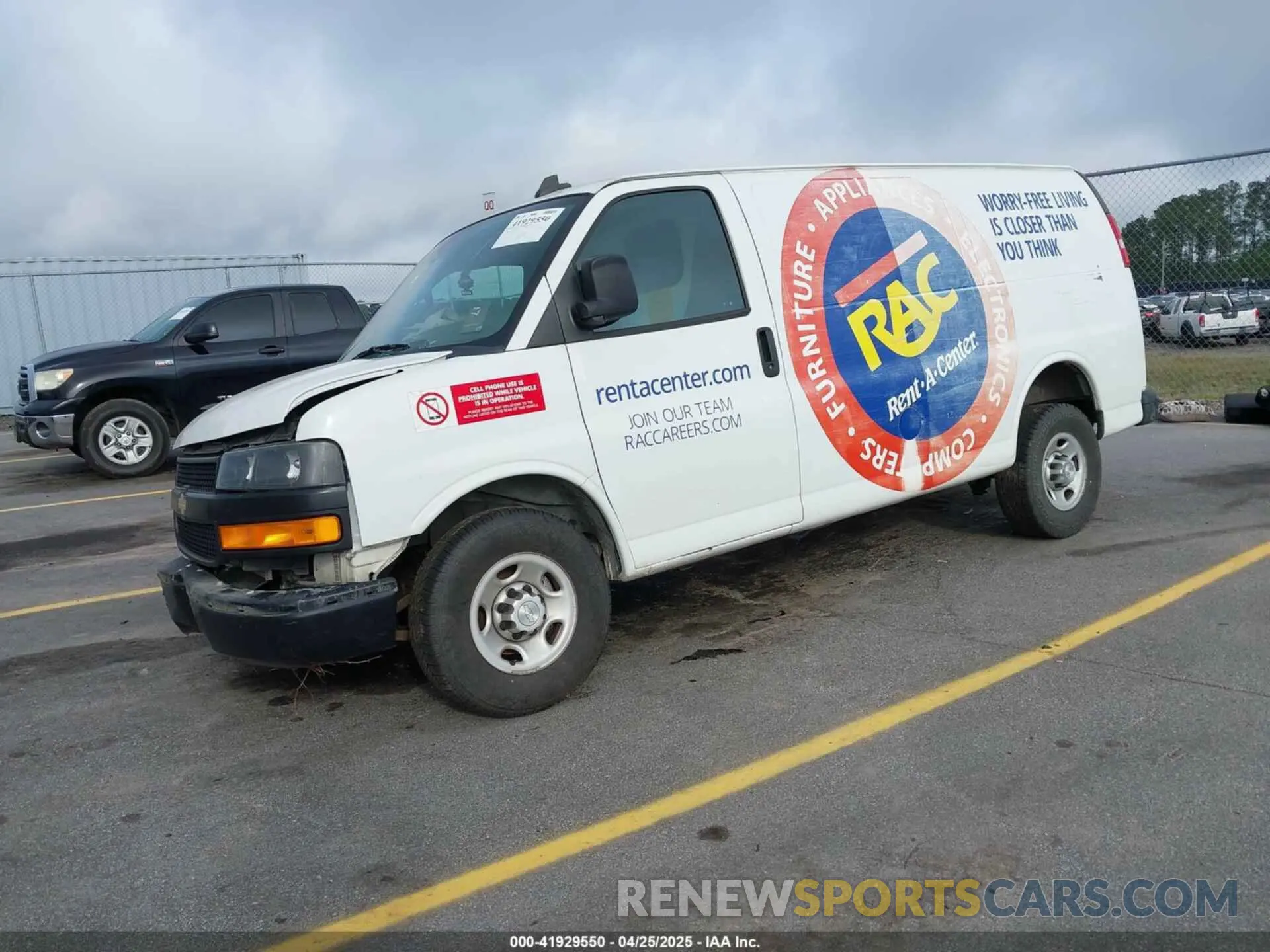 2 Photograph of a damaged car 1GCWGAFP7K1370861 CHEVROLET EXPRESS 2500 2019