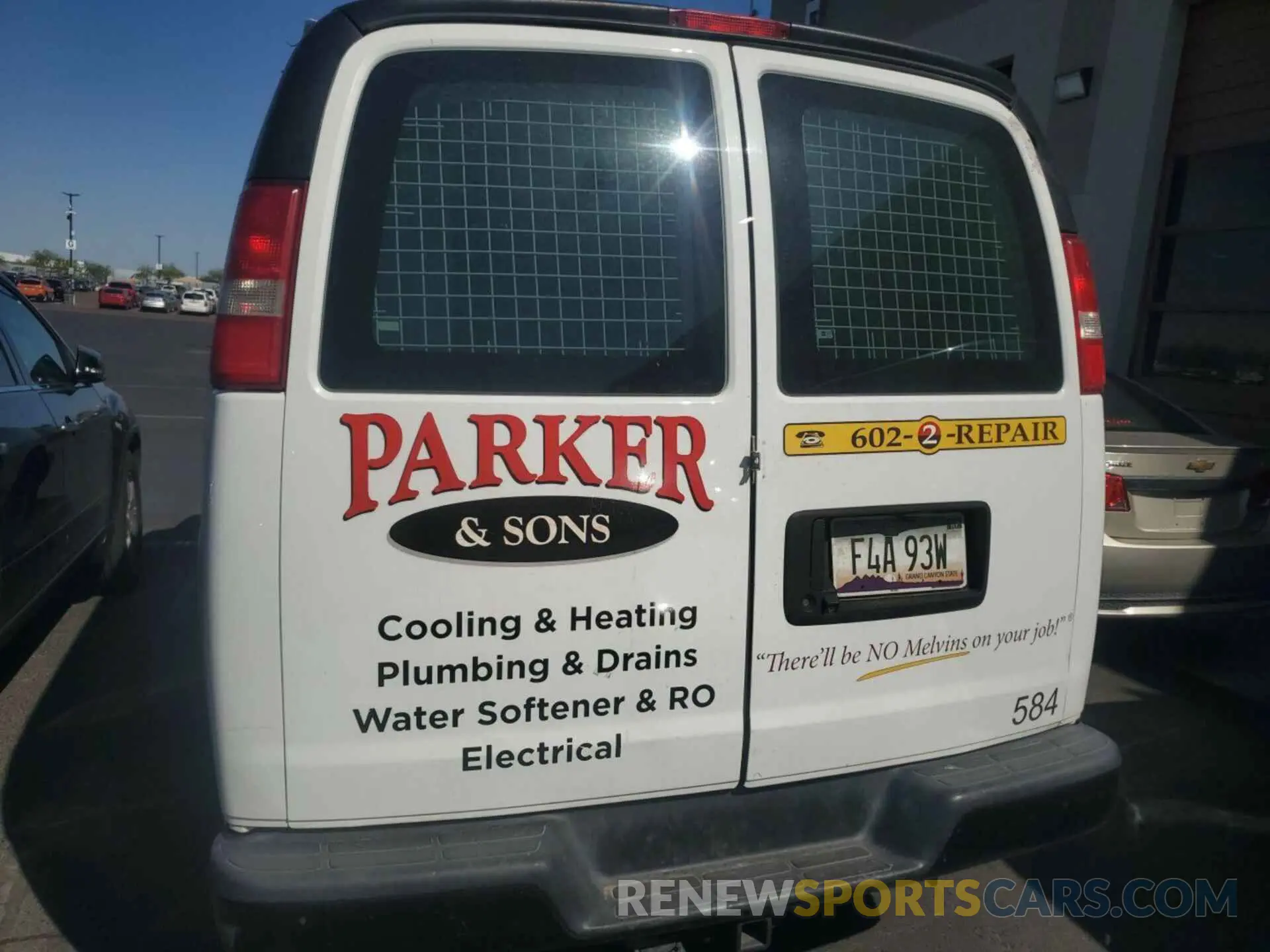 2 Photograph of a damaged car 1GCWGAFP9K1172363 CHEVROLET EXPRESS 2500 2019