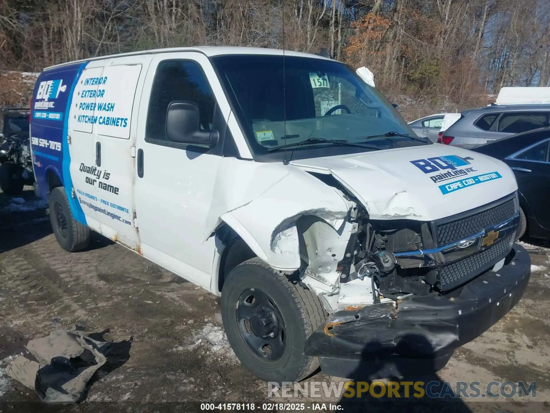 1 Photograph of a damaged car 1GCWGAFP9K1251869 CHEVROLET EXPRESS 2500 2019