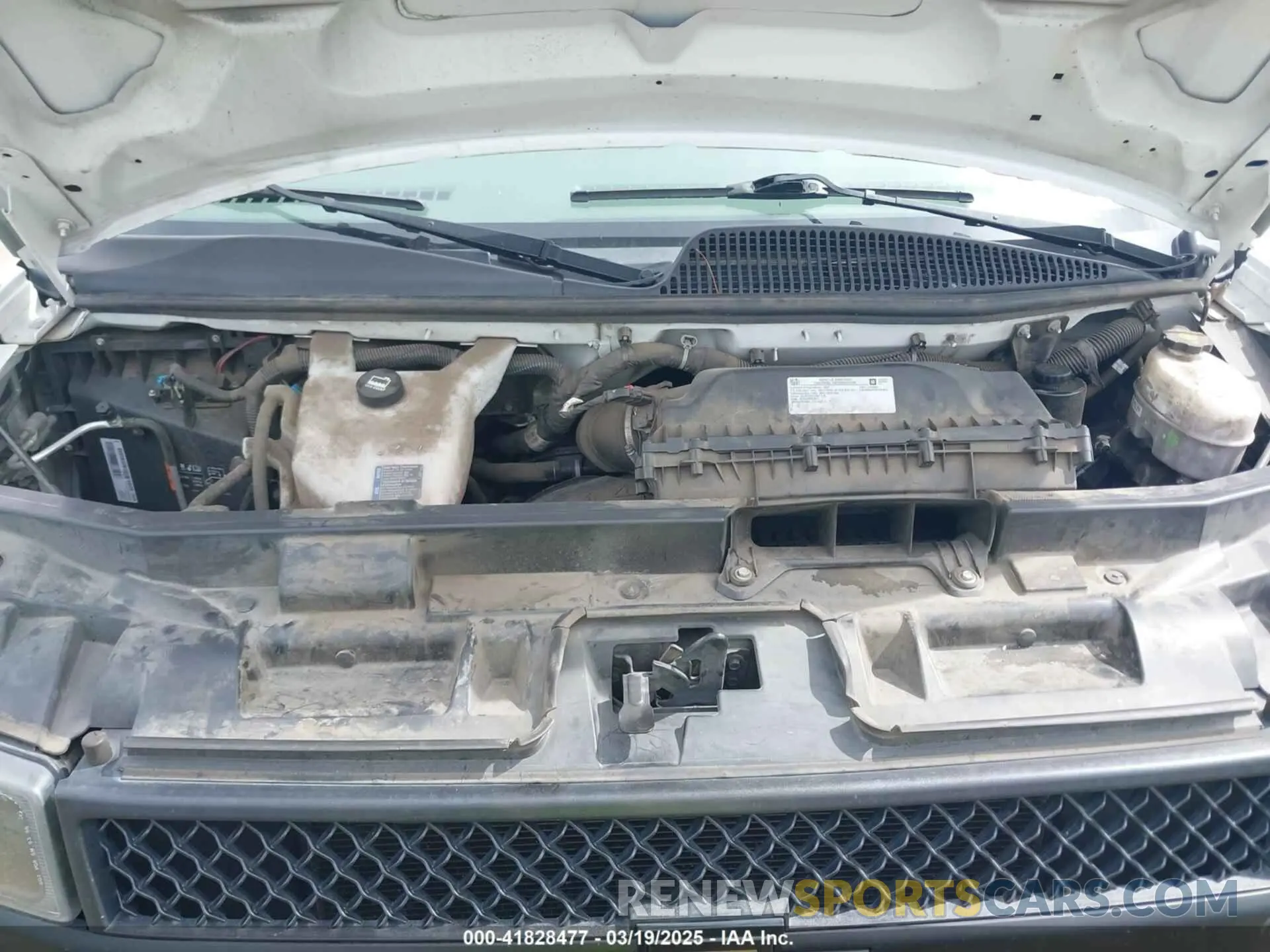 10 Photograph of a damaged car 1GCWGAFPXK1364021 CHEVROLET EXPRESS 2500 2019