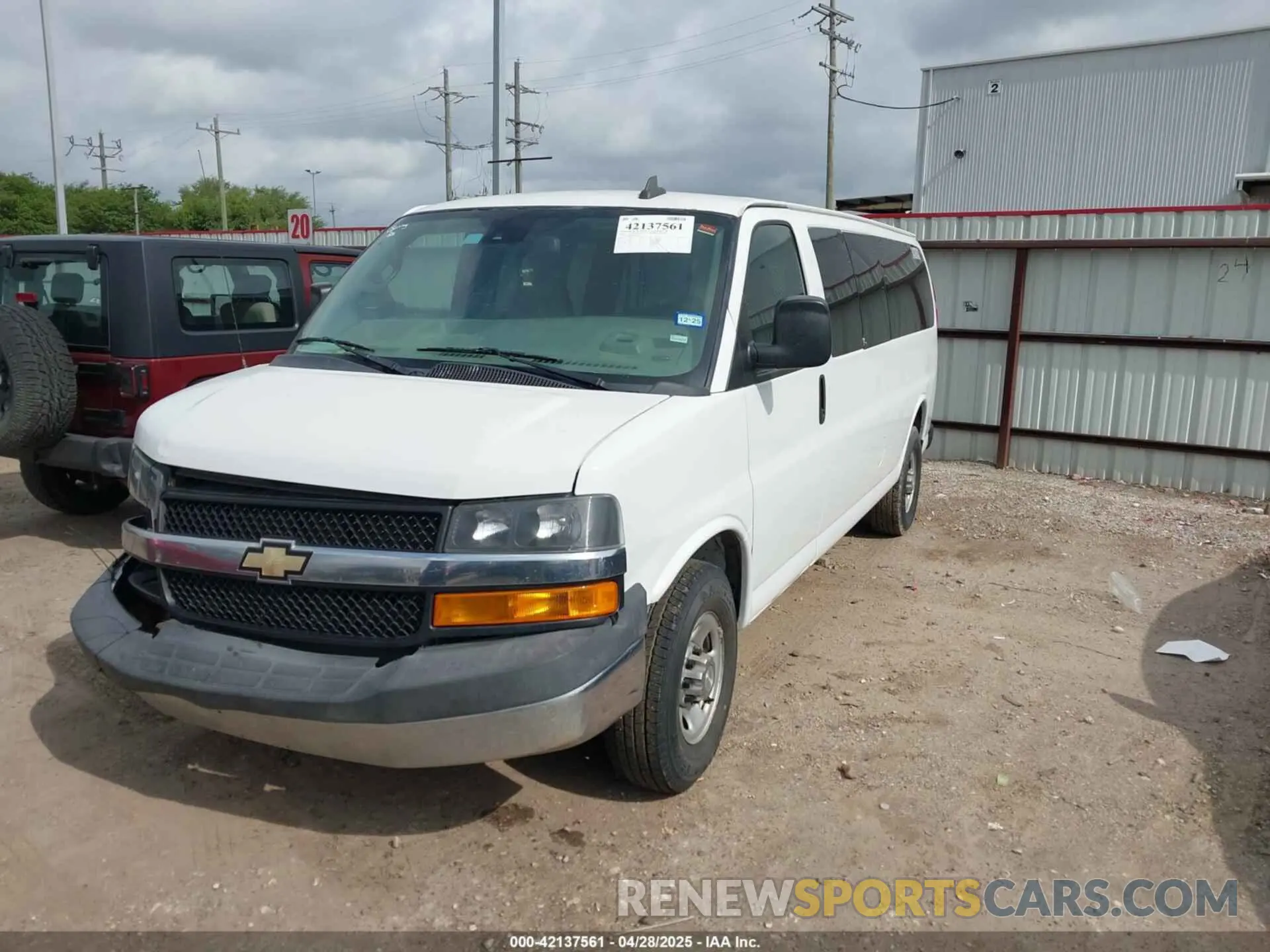 2 Photograph of a damaged car 1GAZGPFG3K1364936 CHEVROLET EXPRESS 3500 2019