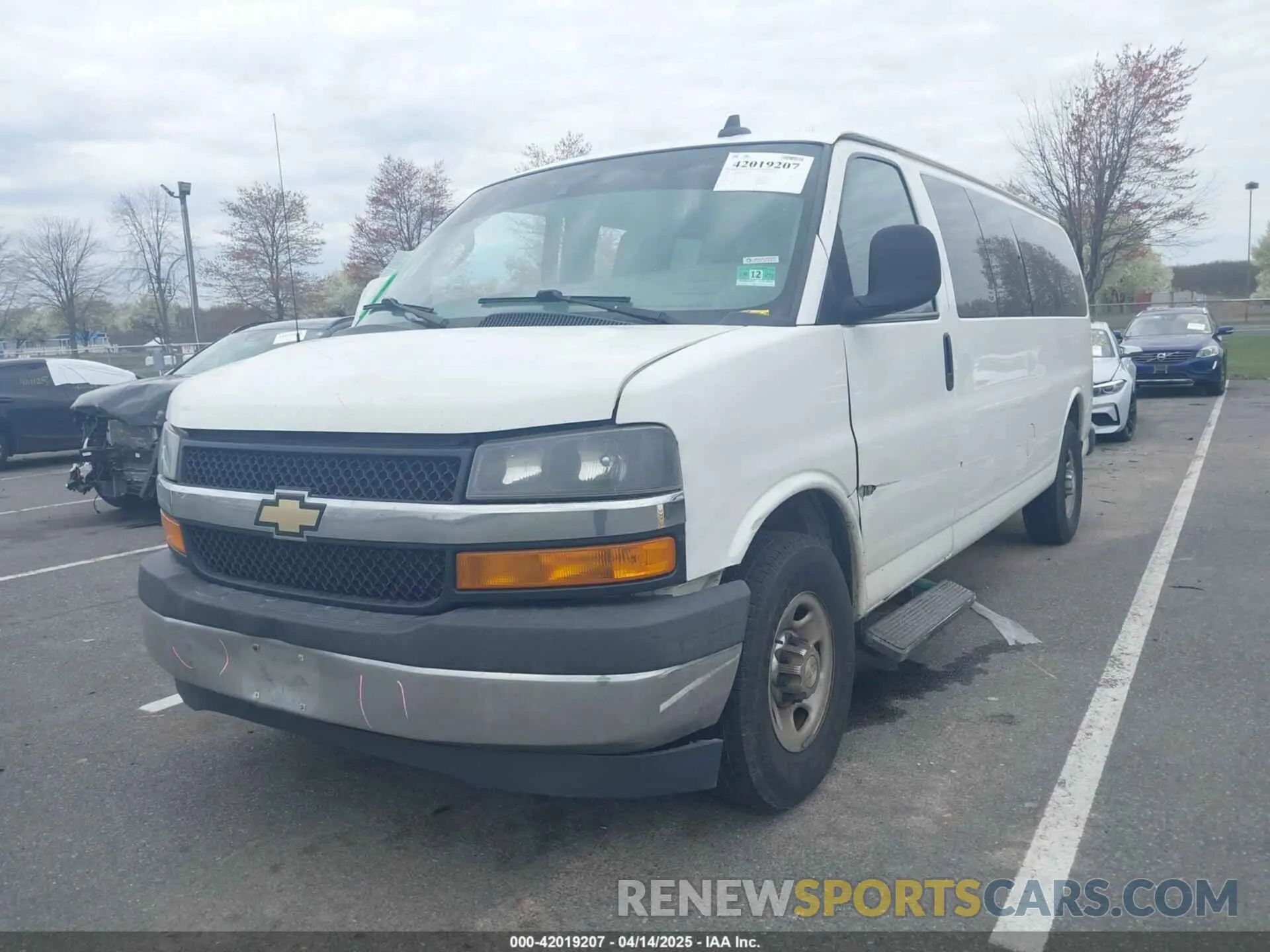 2 Photograph of a damaged car 1GAZGPFP0K1291847 CHEVROLET EXPRESS 3500 2019