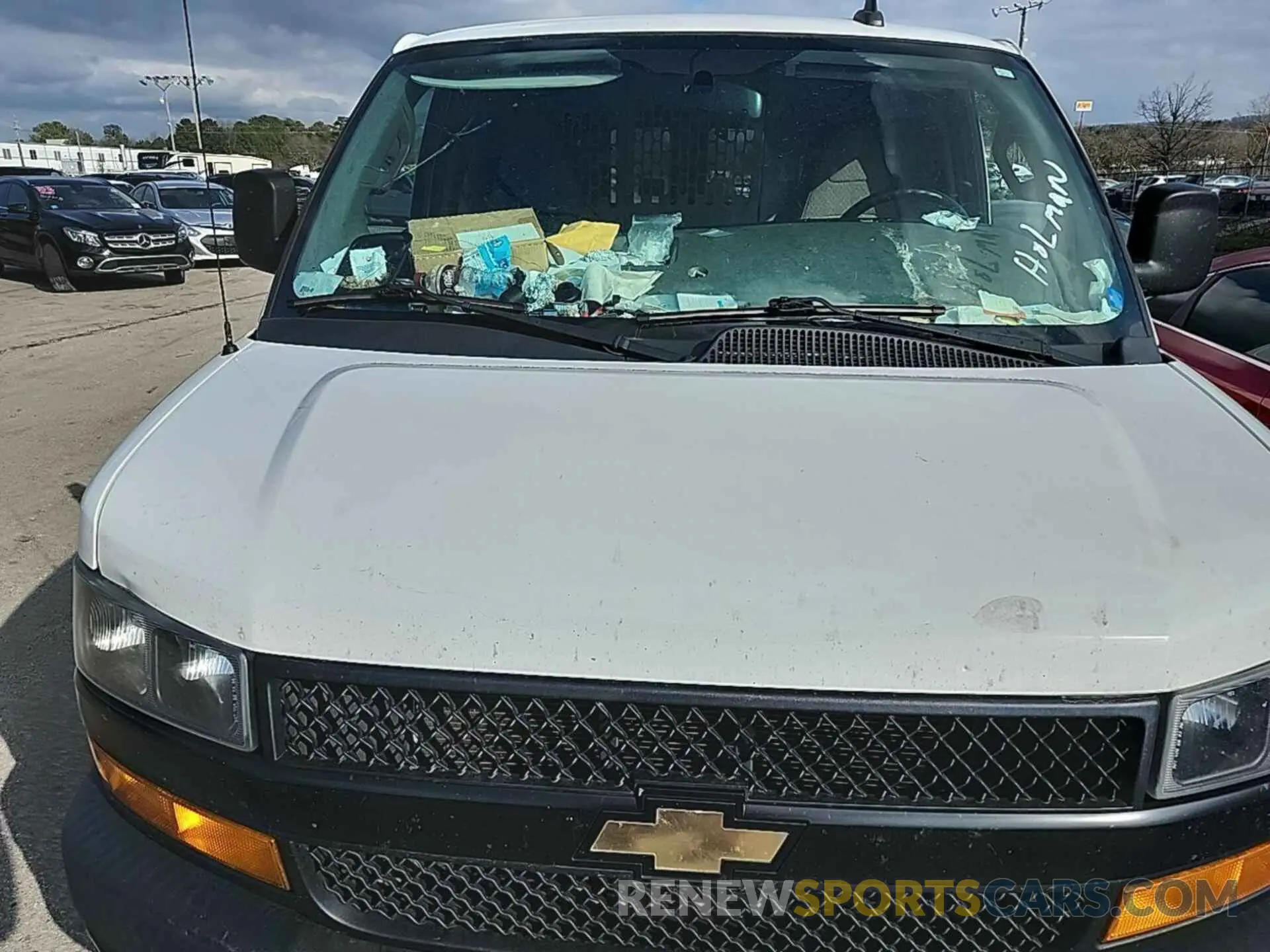 2 Photograph of a damaged car 1GCWGAFG0L1190607 CHEVROLET EXPRESS CARGO 2020