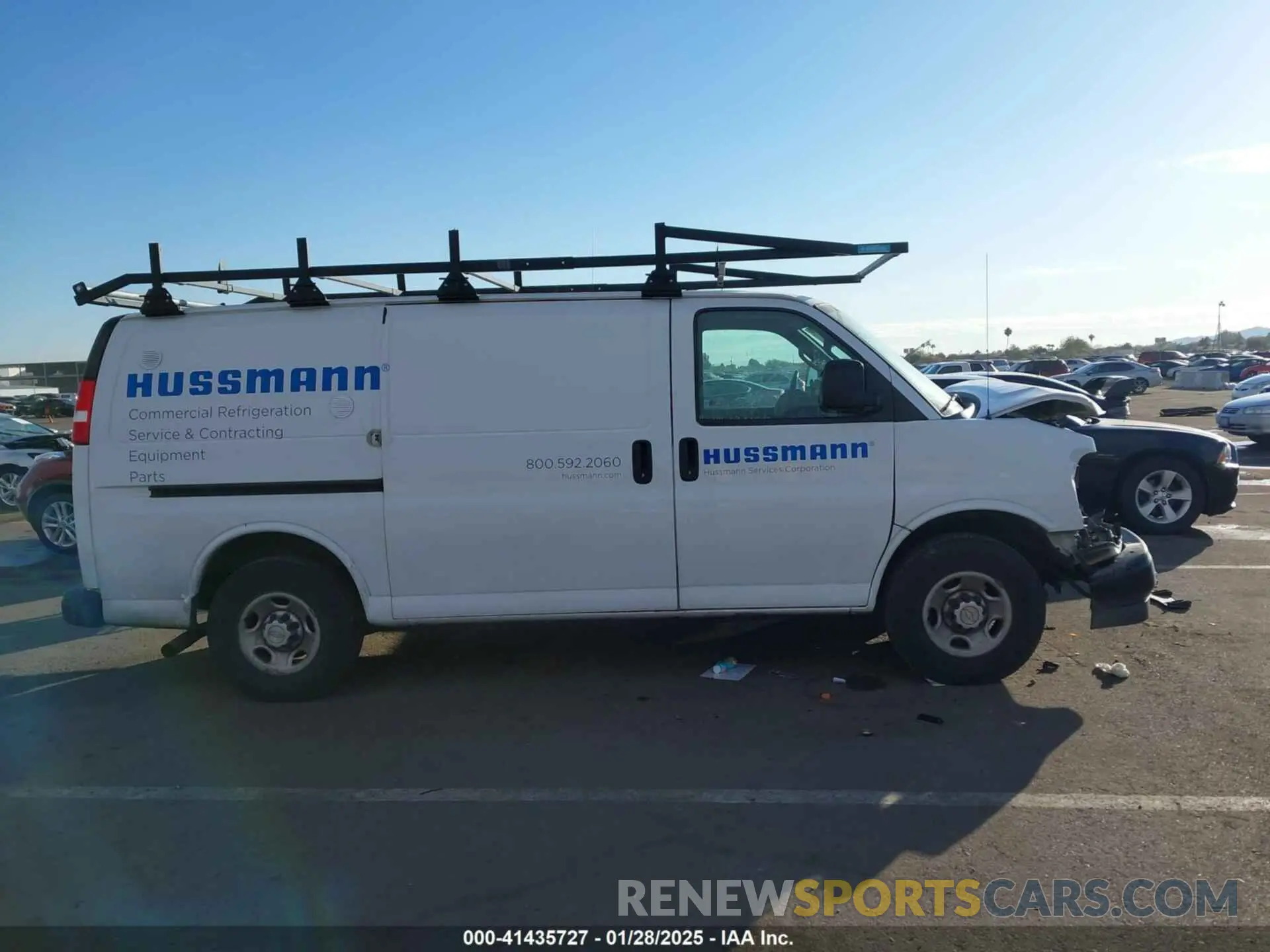 13 Photograph of a damaged car 1GCWGAFG4L1275742 CHEVROLET EXPRESS CARGO 2020