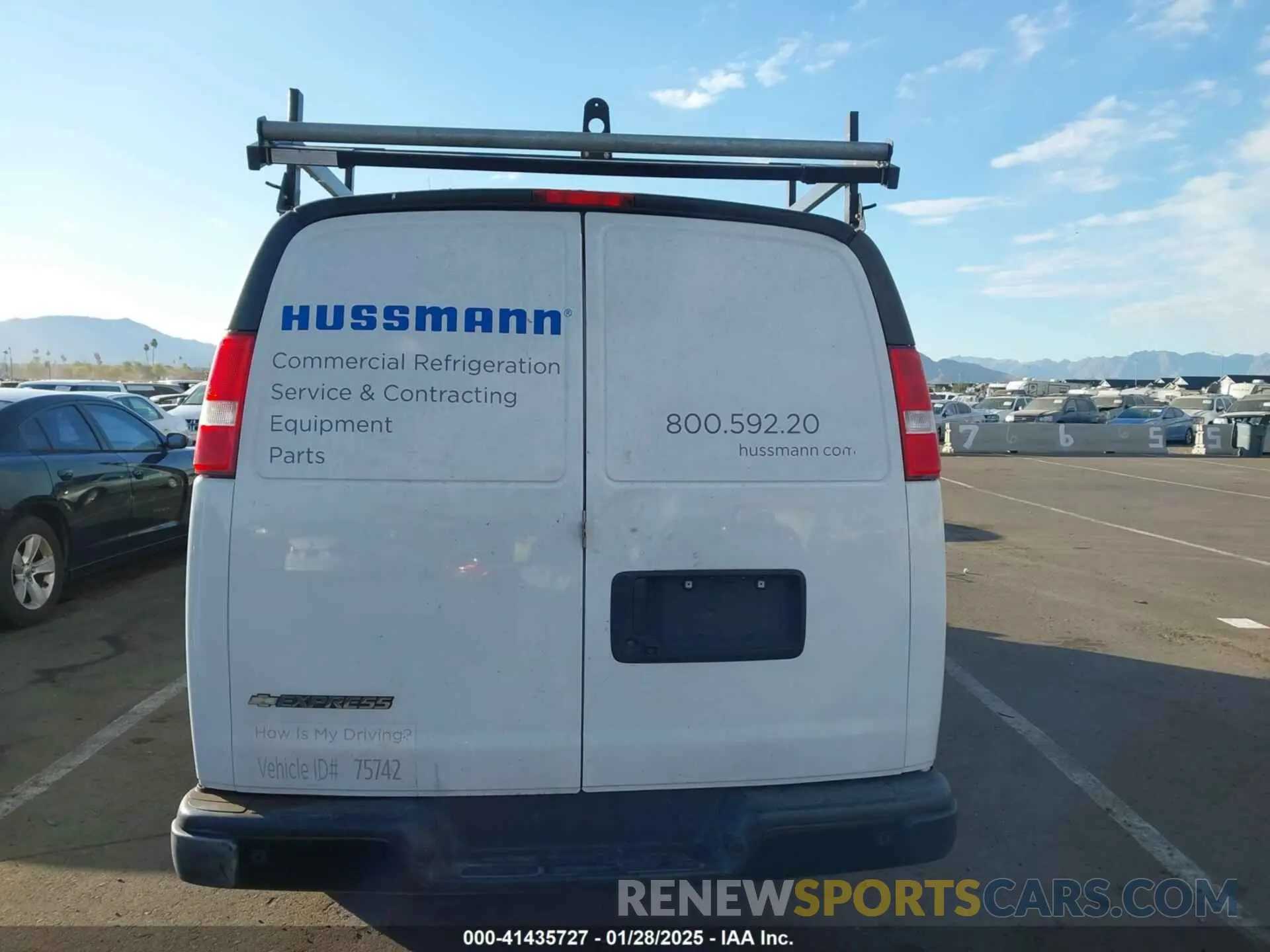 16 Photograph of a damaged car 1GCWGAFG4L1275742 CHEVROLET EXPRESS CARGO 2020