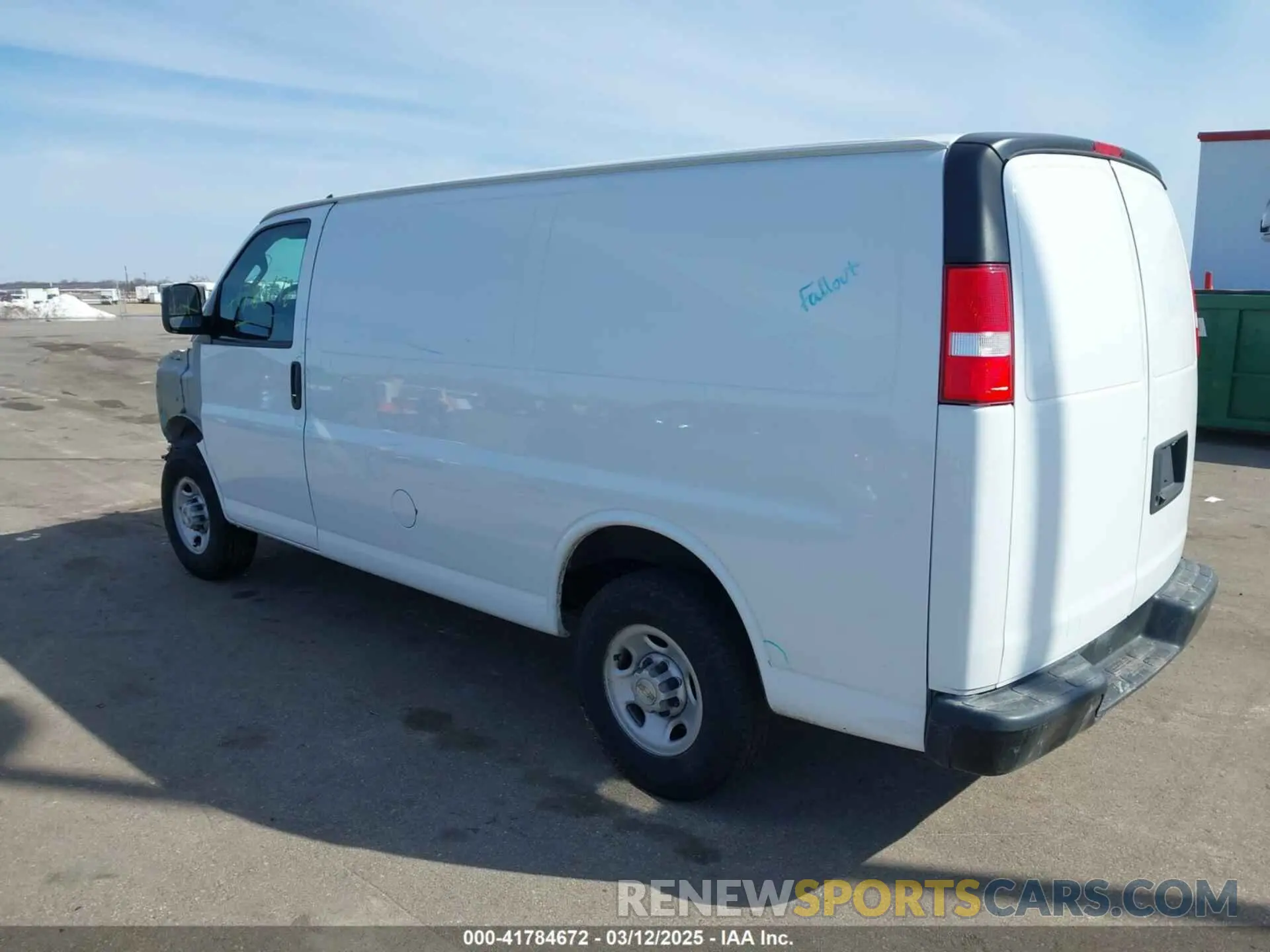 3 Photograph of a damaged car 1GCWGAFP2L1274251 CHEVROLET EXPRESS CARGO 2020