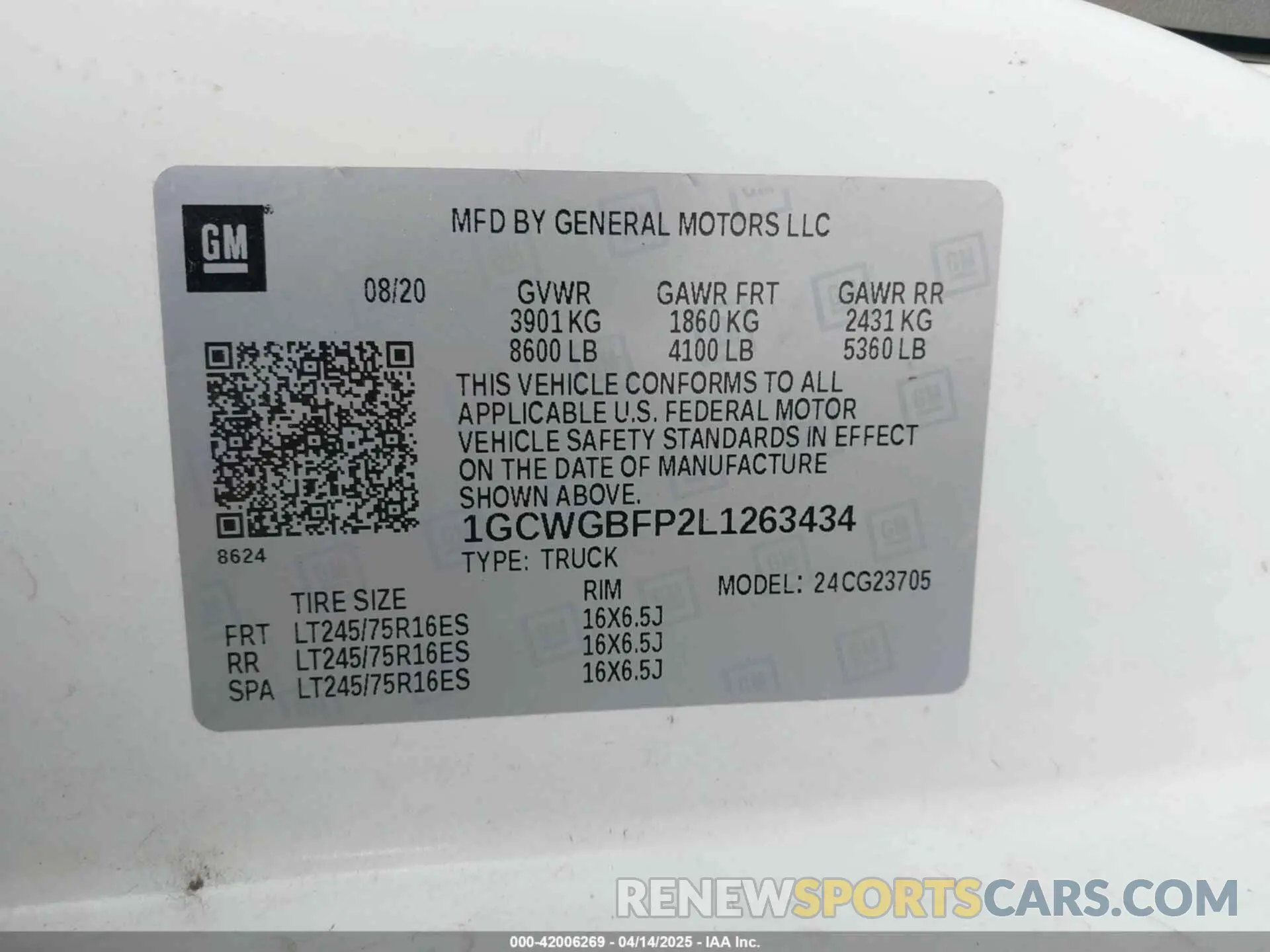9 Photograph of a damaged car 1GCWGBFP2L1263434 CHEVROLET EXPRESS CARGO 2020
