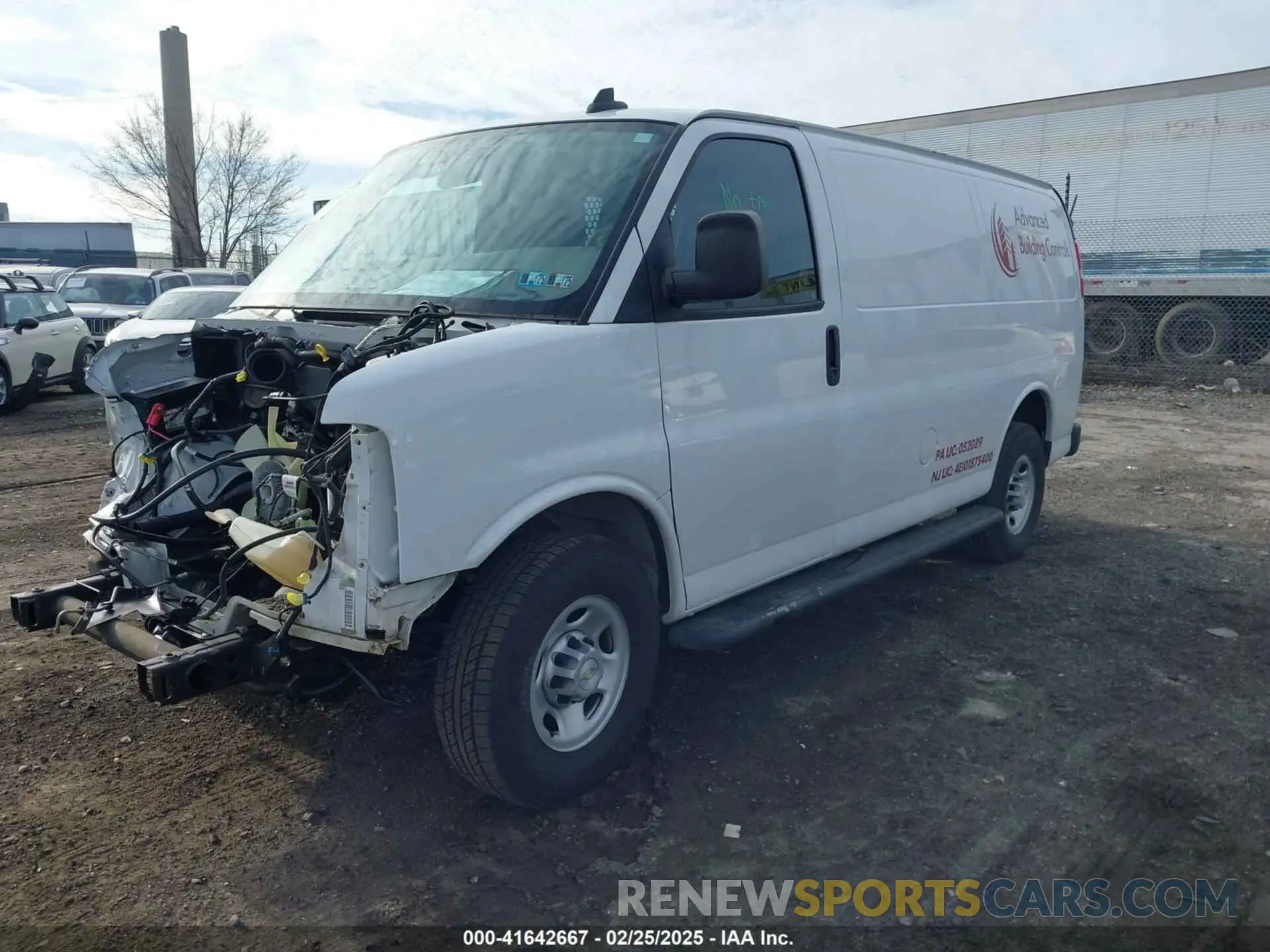 2 Photograph of a damaged car 1GCWGAFP2M1182123 CHEVROLET EXPRESS CARGO 2021