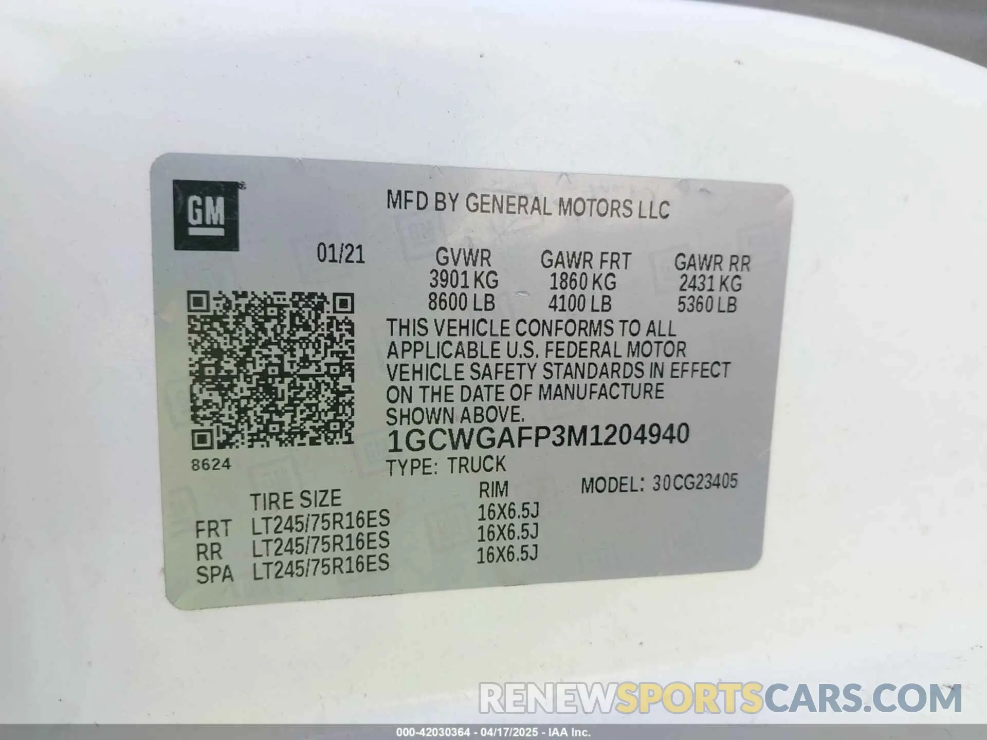 9 Photograph of a damaged car 1GCWGAFP3M1204940 CHEVROLET EXPRESS CARGO 2021