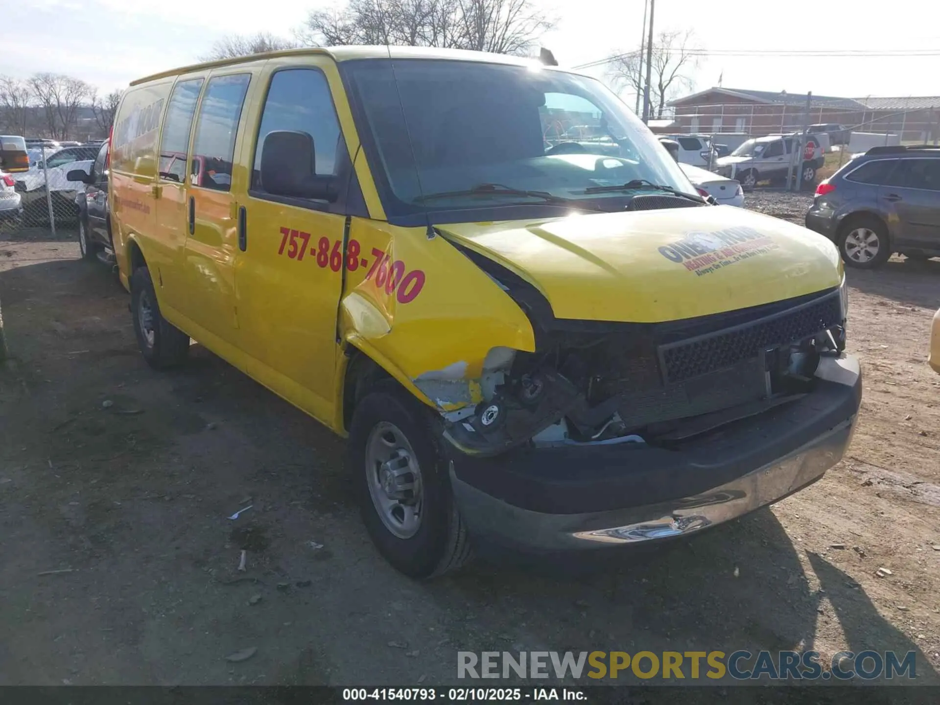 1 Photograph of a damaged car 1GCWGAFP6M1218203 CHEVROLET EXPRESS CARGO 2021