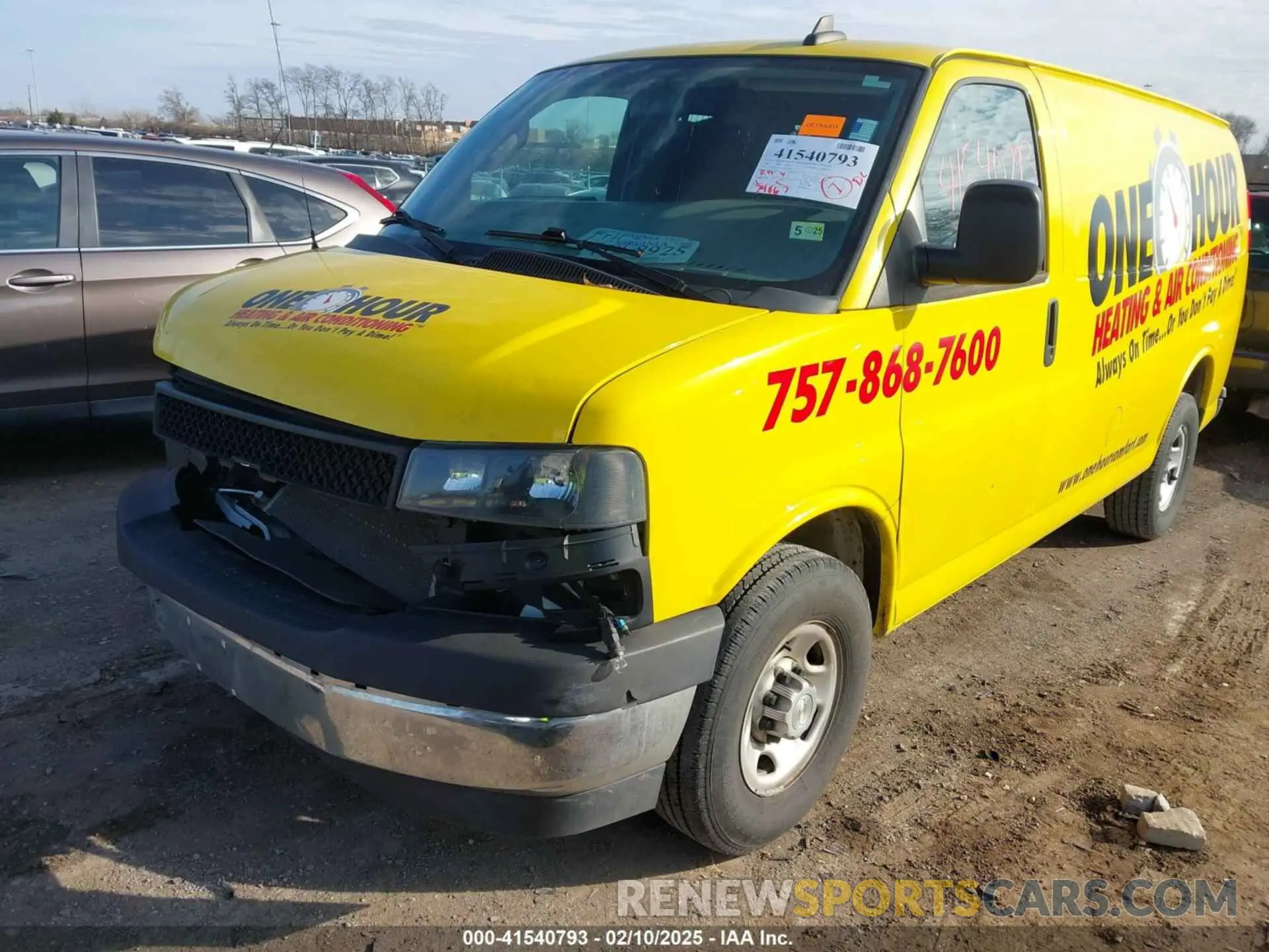 2 Photograph of a damaged car 1GCWGAFP6M1218203 CHEVROLET EXPRESS CARGO 2021