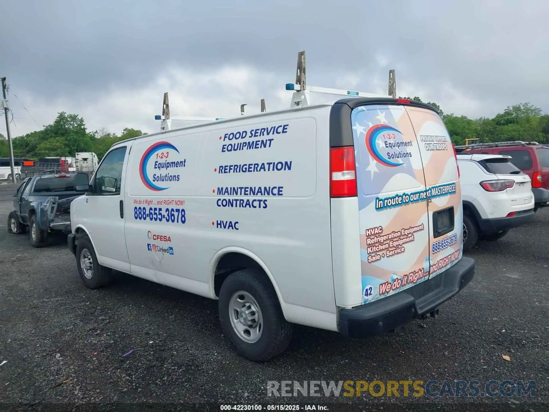 3 Photograph of a damaged car 1GCWGAFP8M1303608 CHEVROLET EXPRESS CARGO 2021