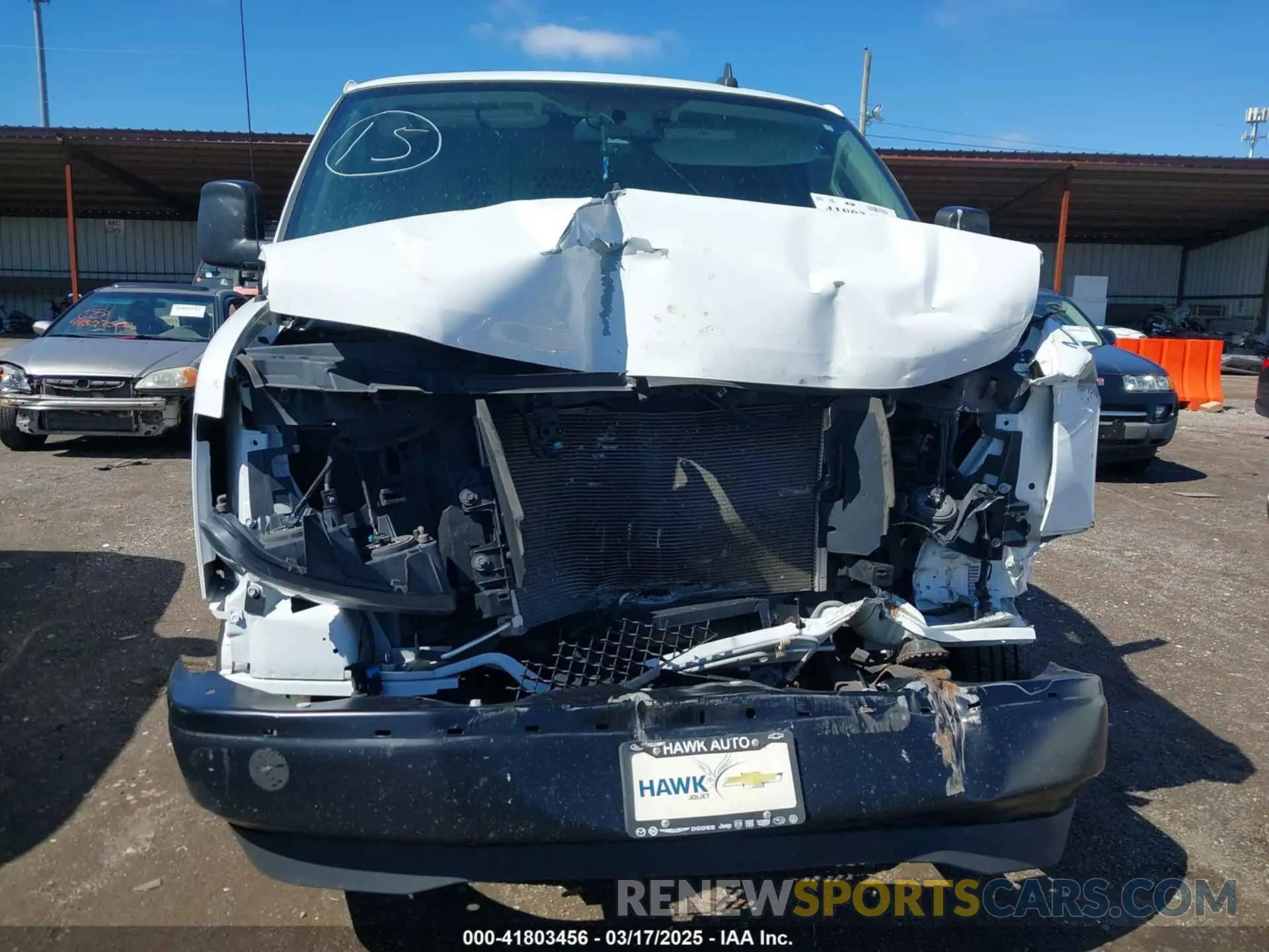 12 Photograph of a damaged car 1GCWGAFPXM1288514 CHEVROLET EXPRESS CARGO 2021
