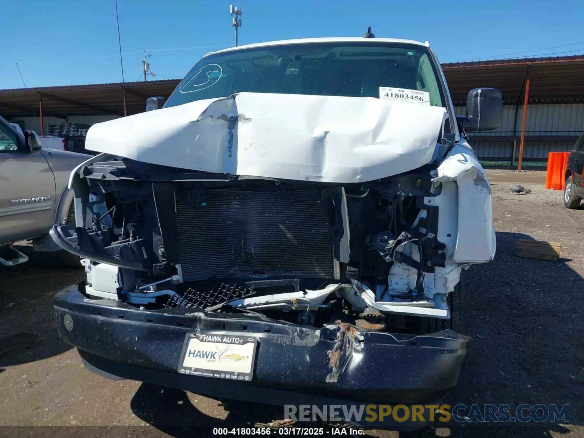 6 Photograph of a damaged car 1GCWGAFPXM1288514 CHEVROLET EXPRESS CARGO 2021