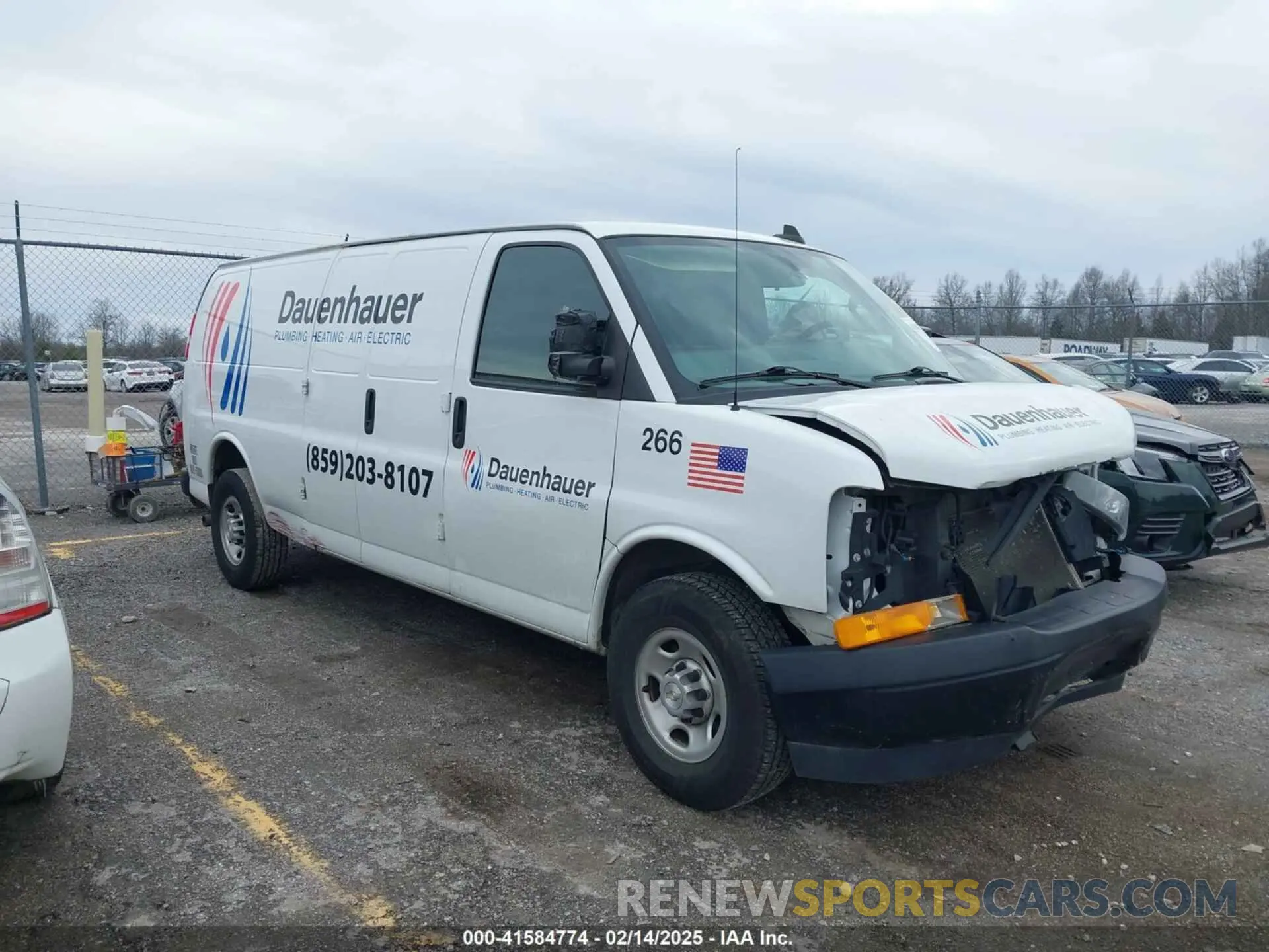 1 Photograph of a damaged car 1GCWGBFP1M1240017 CHEVROLET EXPRESS CARGO 2021