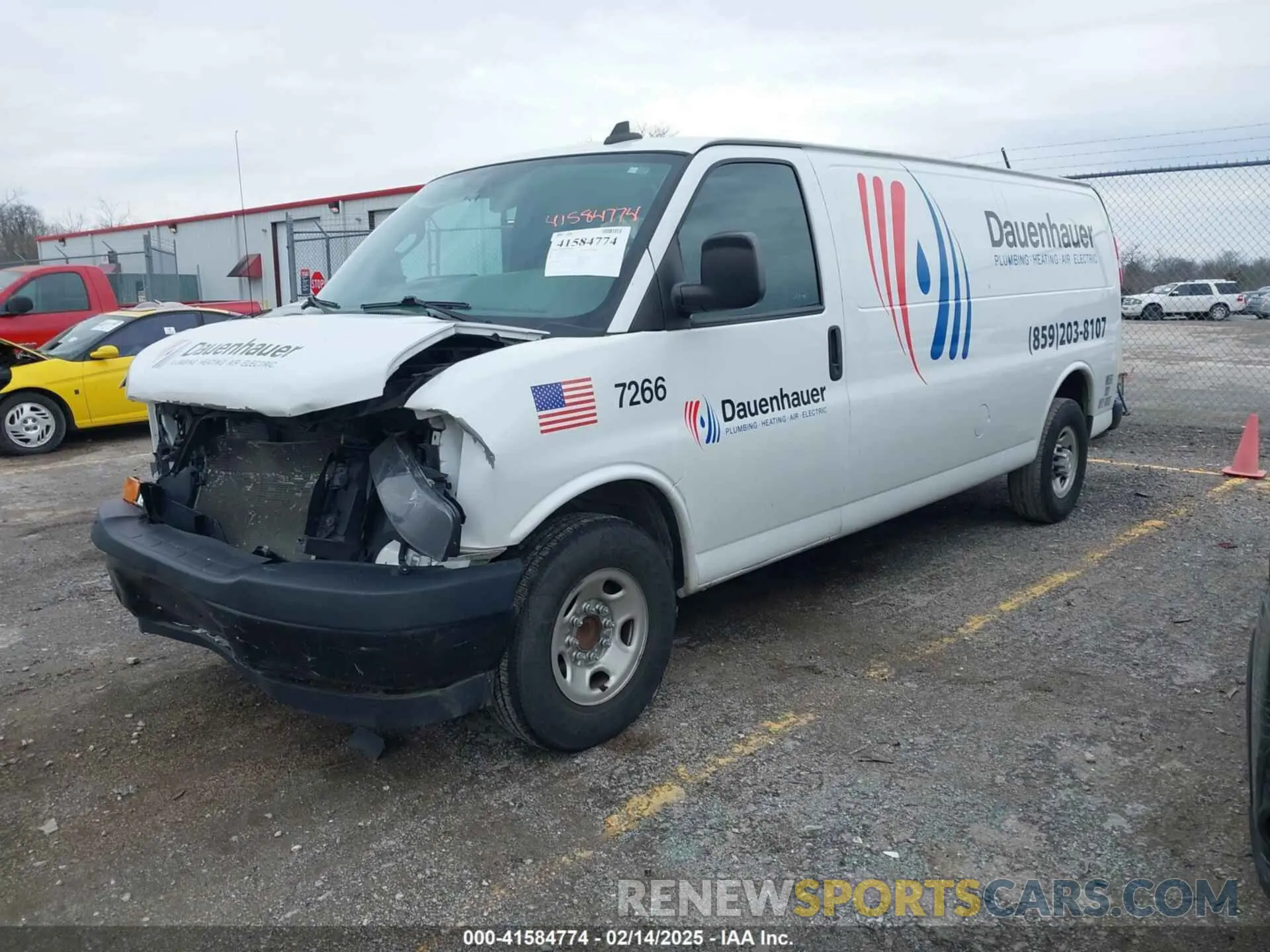 2 Photograph of a damaged car 1GCWGBFP1M1240017 CHEVROLET EXPRESS CARGO 2021