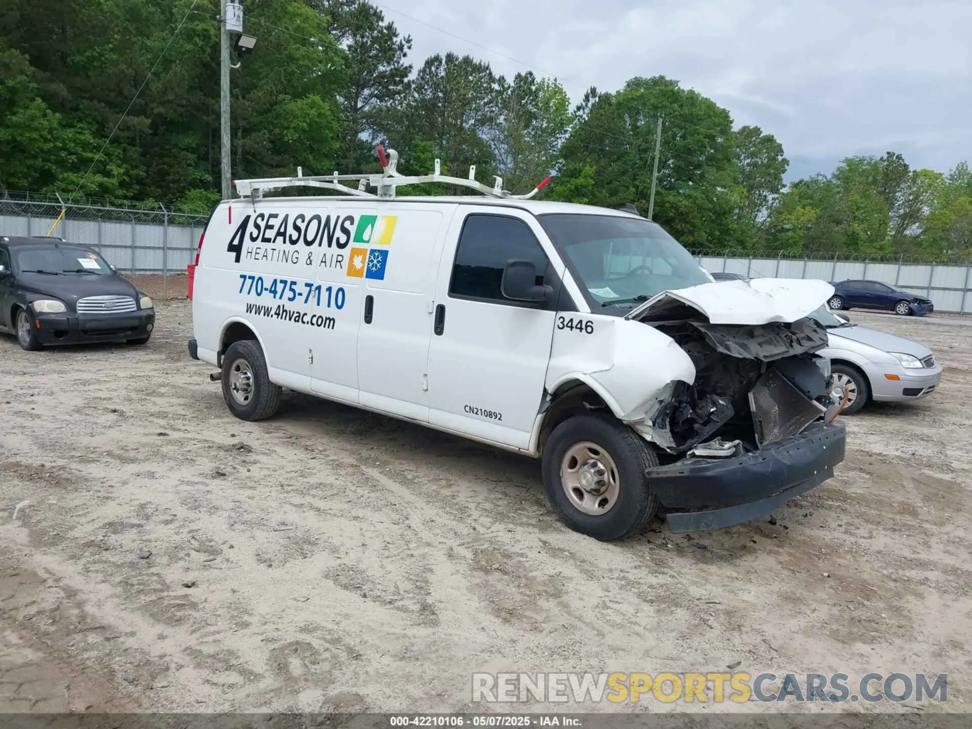 1 Photograph of a damaged car 1GCWGBFP3M1159701 CHEVROLET EXPRESS CARGO 2021